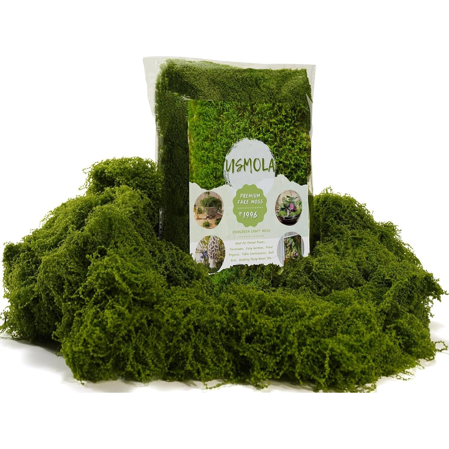 Musgo Falso USMOLA 198G Verde Natural para Manualidades