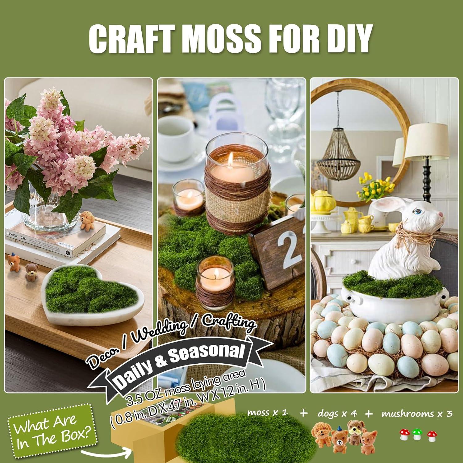 Musgo Falso Verde para Jardinería Damaflawa 178g Decoración