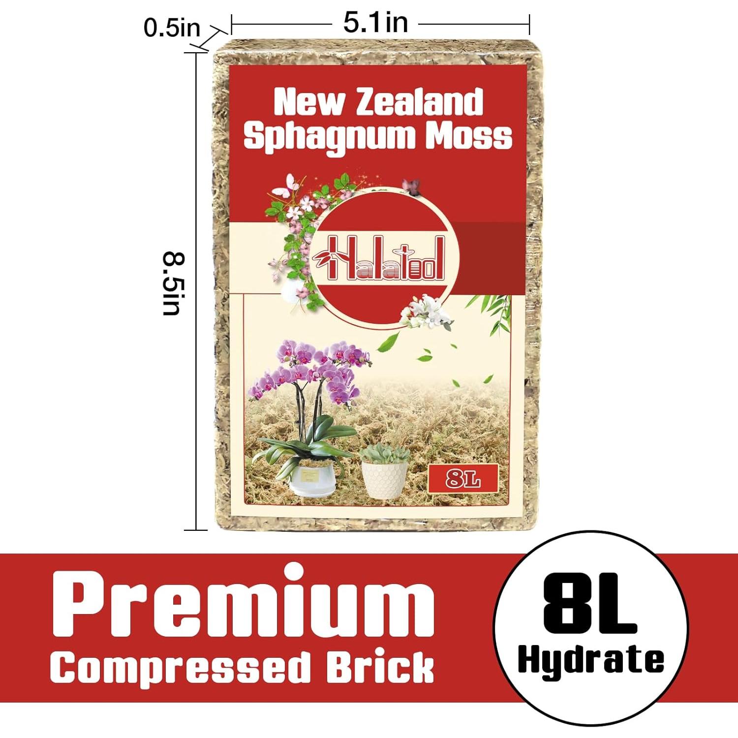 Musgo Sphagnum Halatool de Nueva Zelanda 100g para Jardinería