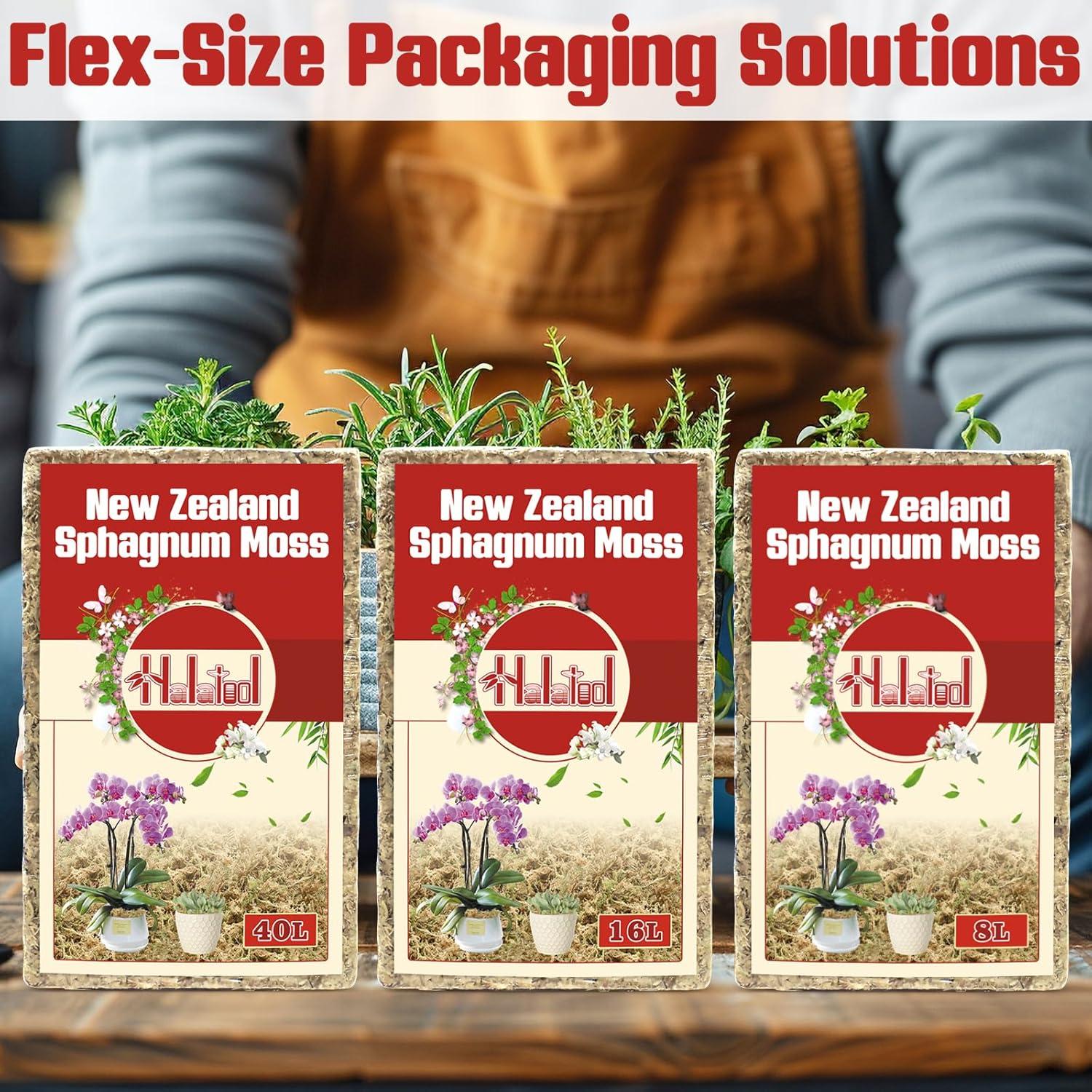 Musgo Sphagnum Halatool de Nueva Zelanda 100g para Jardinería