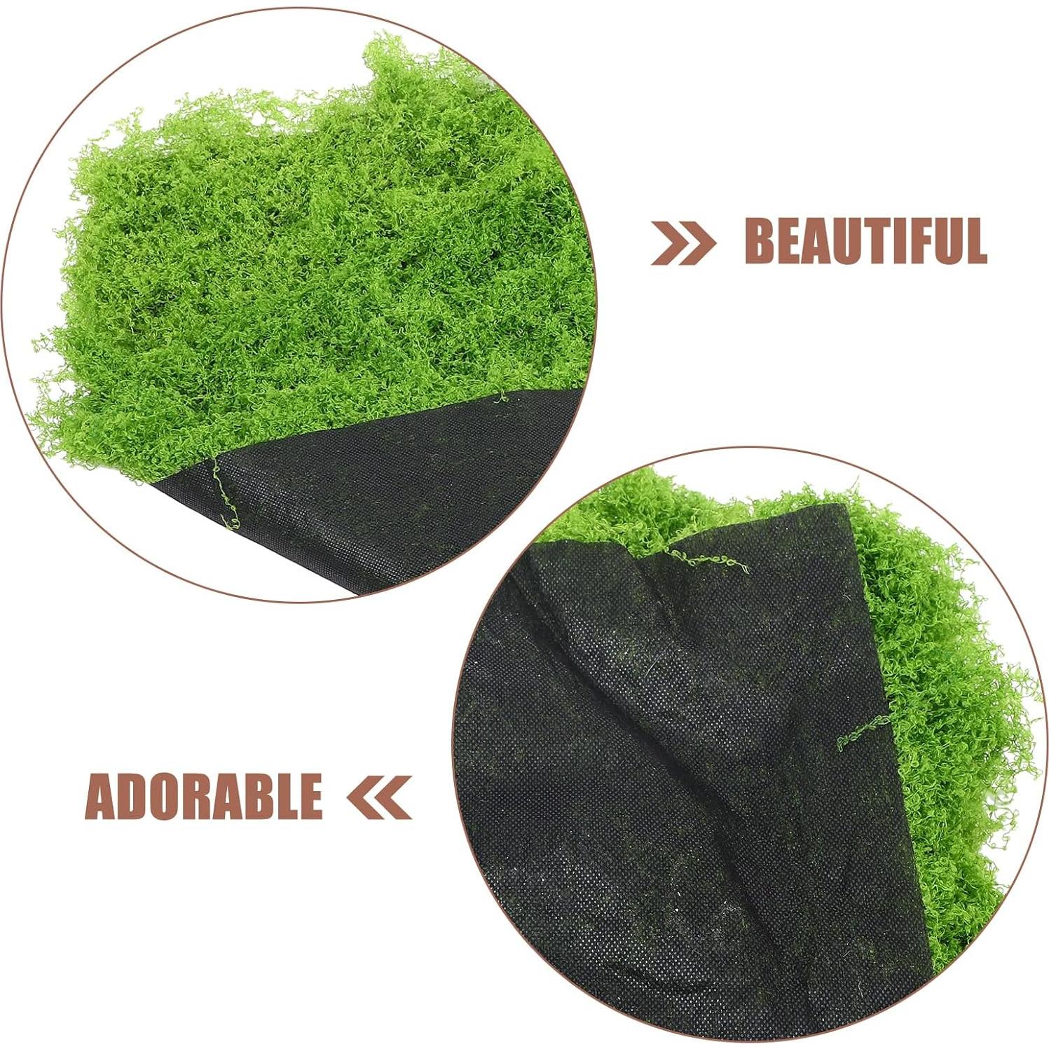 Alfombra de Musgo Artificial BESPORTBLE 50x50 cm Verde Claro