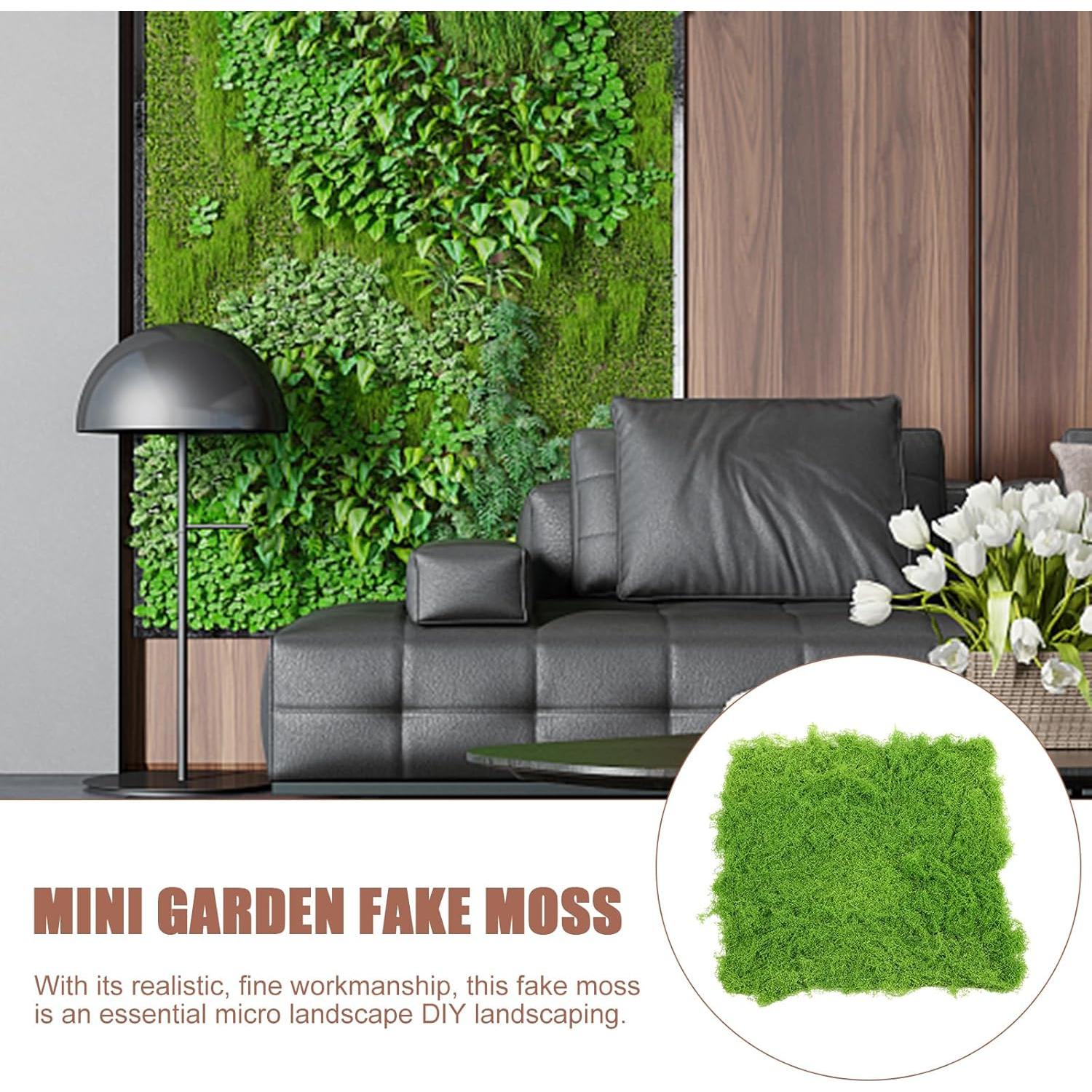 Alfombra de Musgo Artificial BESPORTBLE 50x50 cm Verde Claro