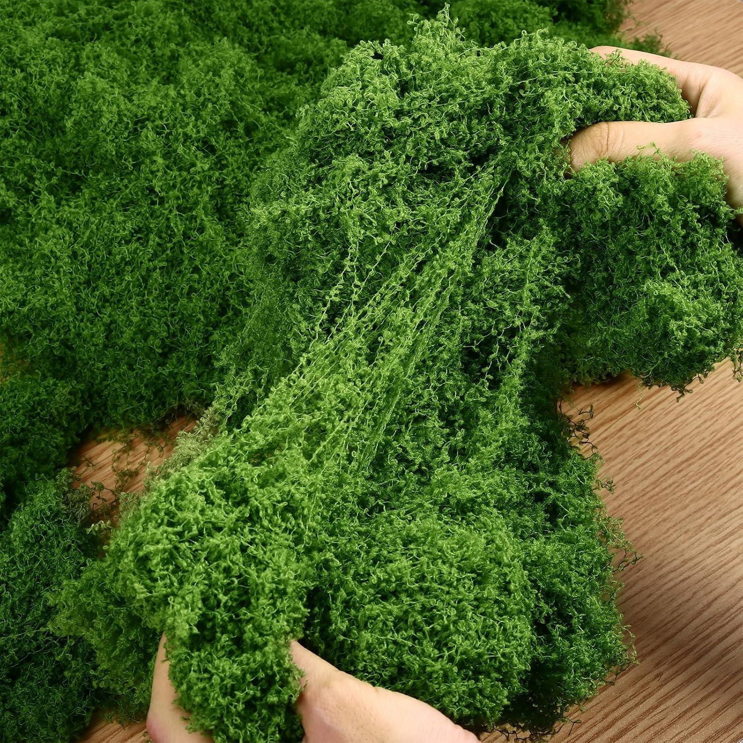 Musgo Artificial Verde Draupnir 300g para Manualidades y Decoración