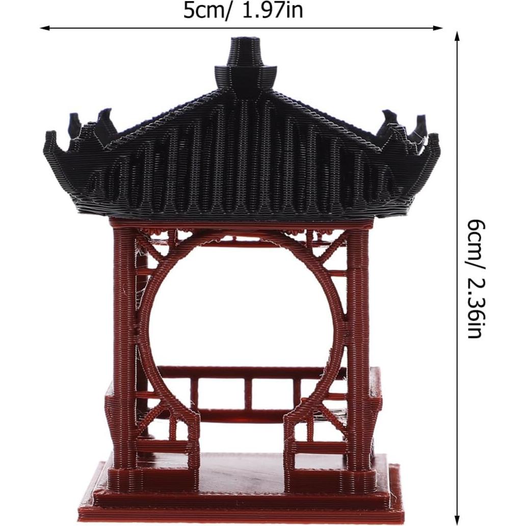 Estatua Mini Pagoda Luxshiny 5x5 cm Jardín Zen Chino Japonés