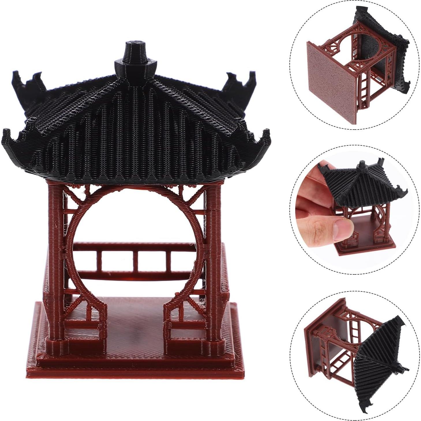 Estatua Mini Pagoda Luxshiny 5x5 cm Jardín Zen Chino Japonés