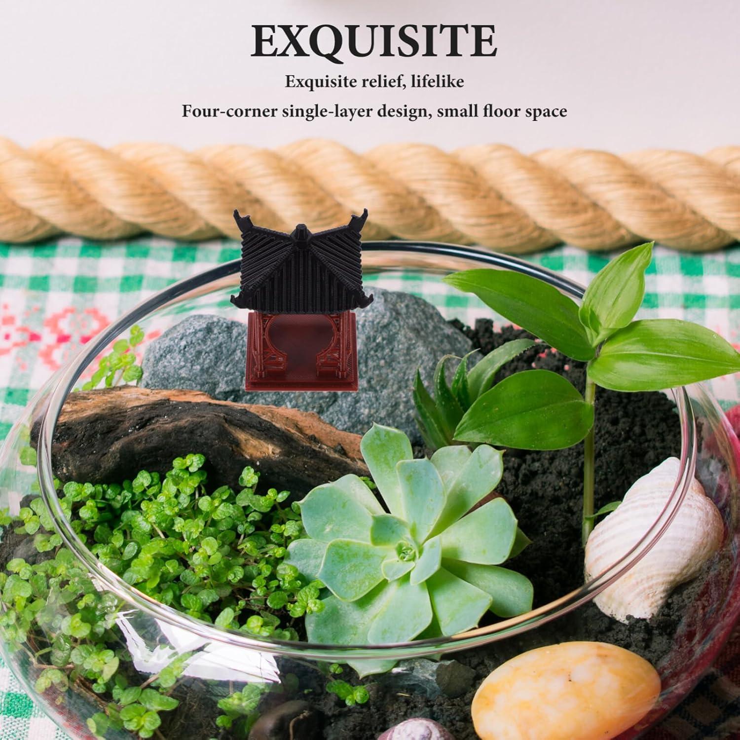 Estatua Mini Pagoda Luxshiny 5x5 cm Jardín Zen Chino Japonés