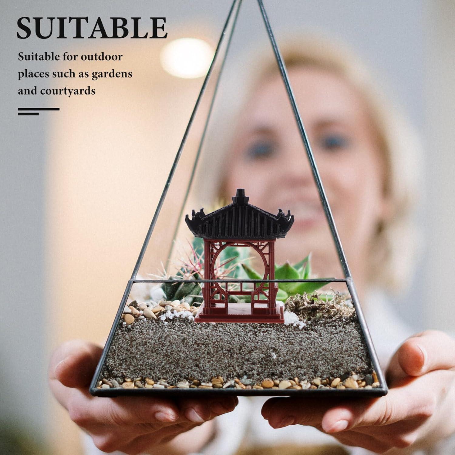 Estatua Mini Pagoda Luxshiny 5x5 cm Jardín Zen Chino Japonés