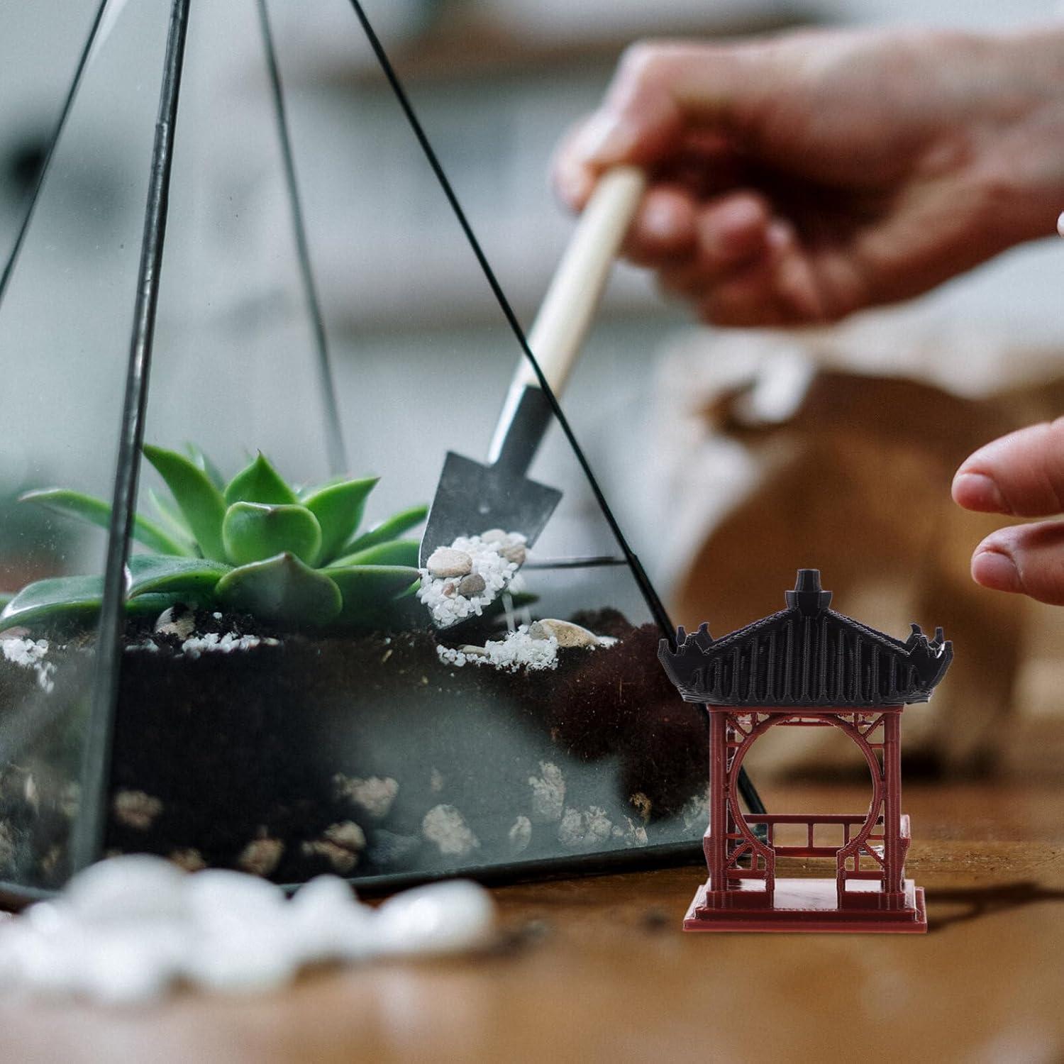 Estatua Mini Pagoda Luxshiny 5x5 cm Jardín Zen Chino Japonés