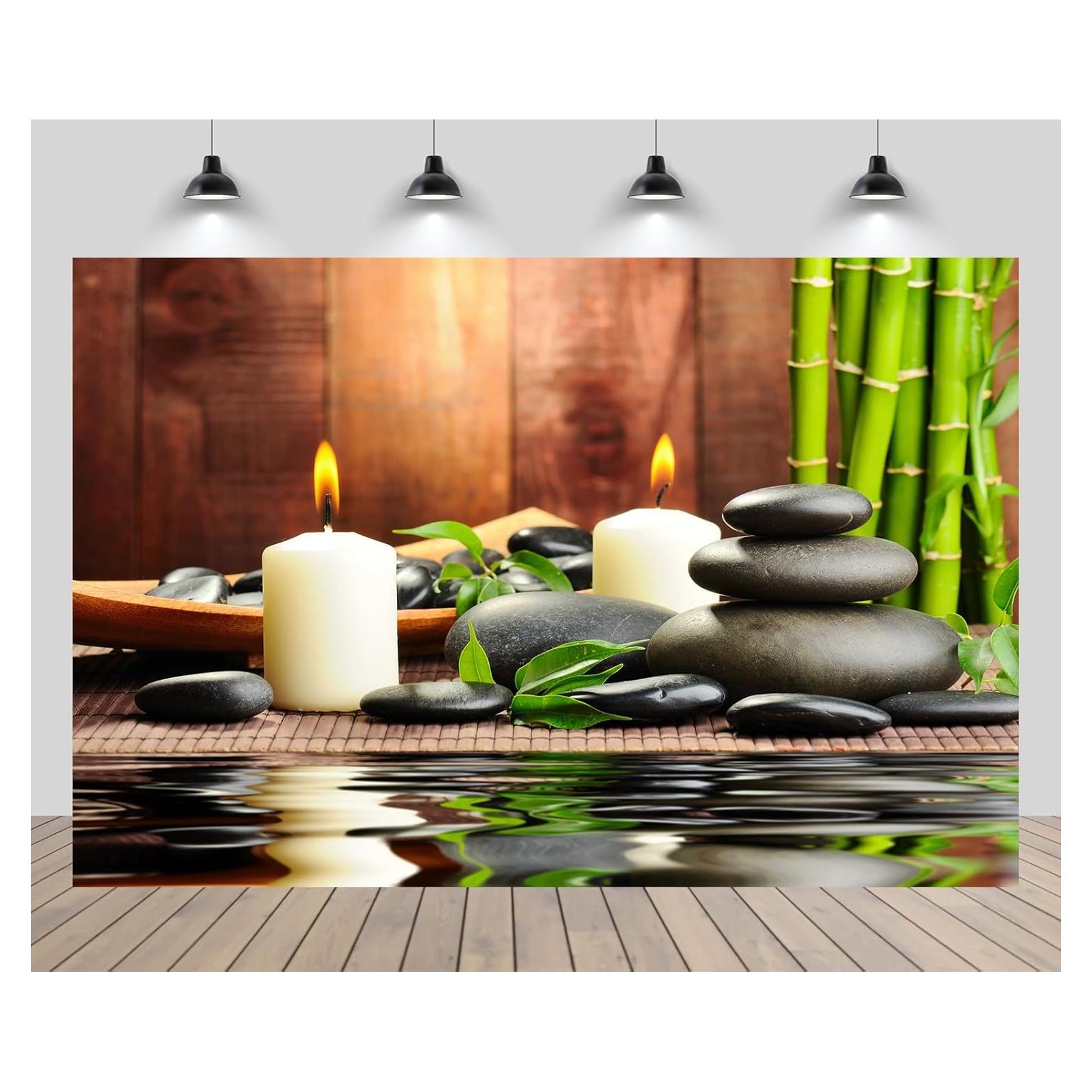 Fondo de Fotografía Zen 7x5ft CHNYWORK Microfibra Decoración