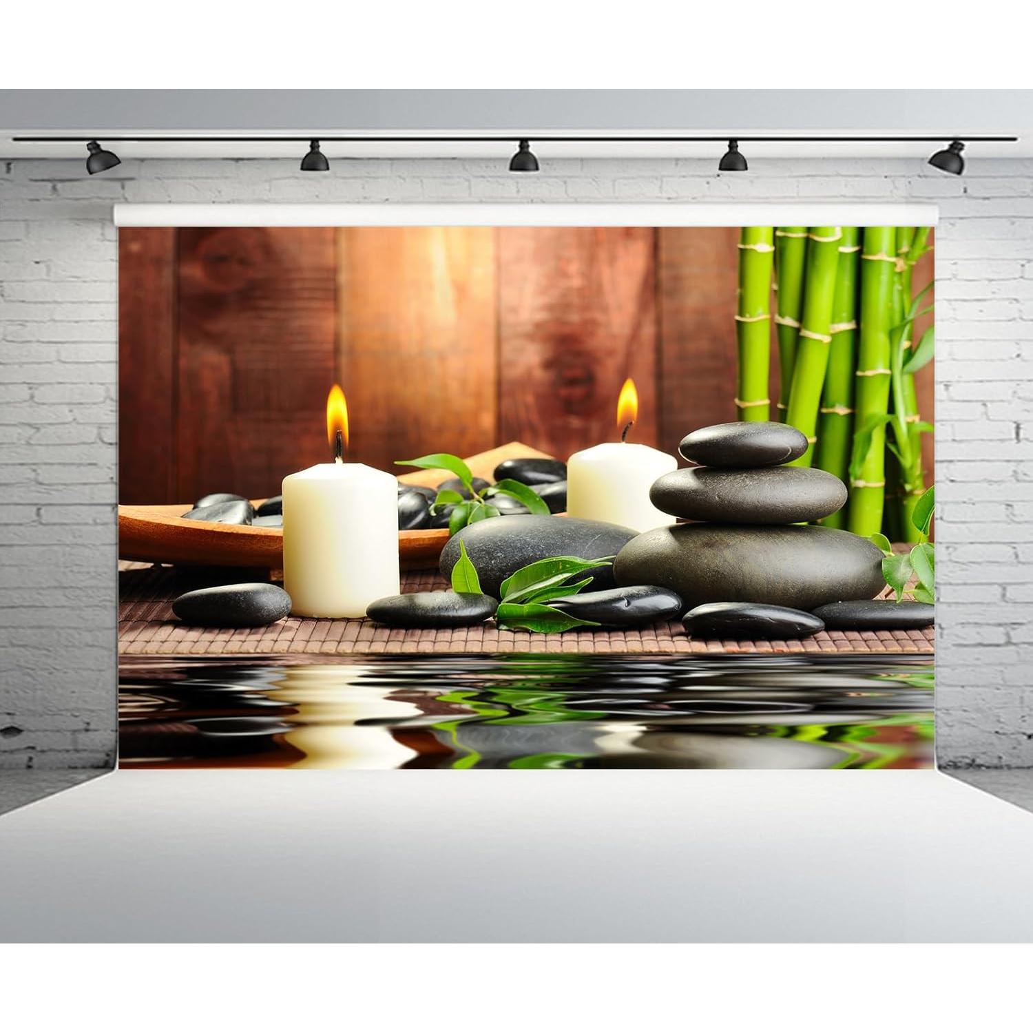 Fondo de Fotografía Zen 7x5ft CHNYWORK Microfibra Decoración