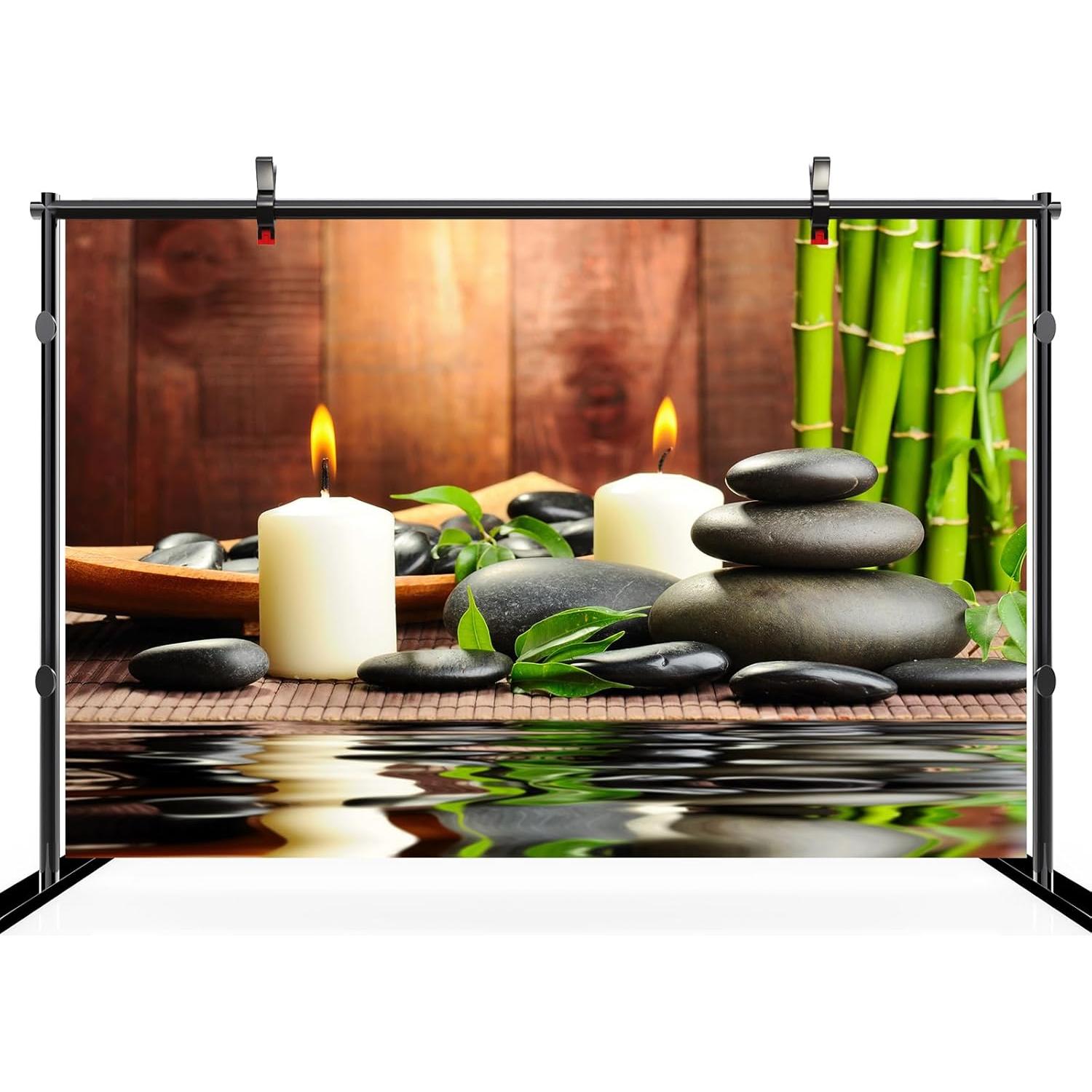 Fondo de Fotografía Zen 7x5ft CHNYWORK Microfibra Decoración