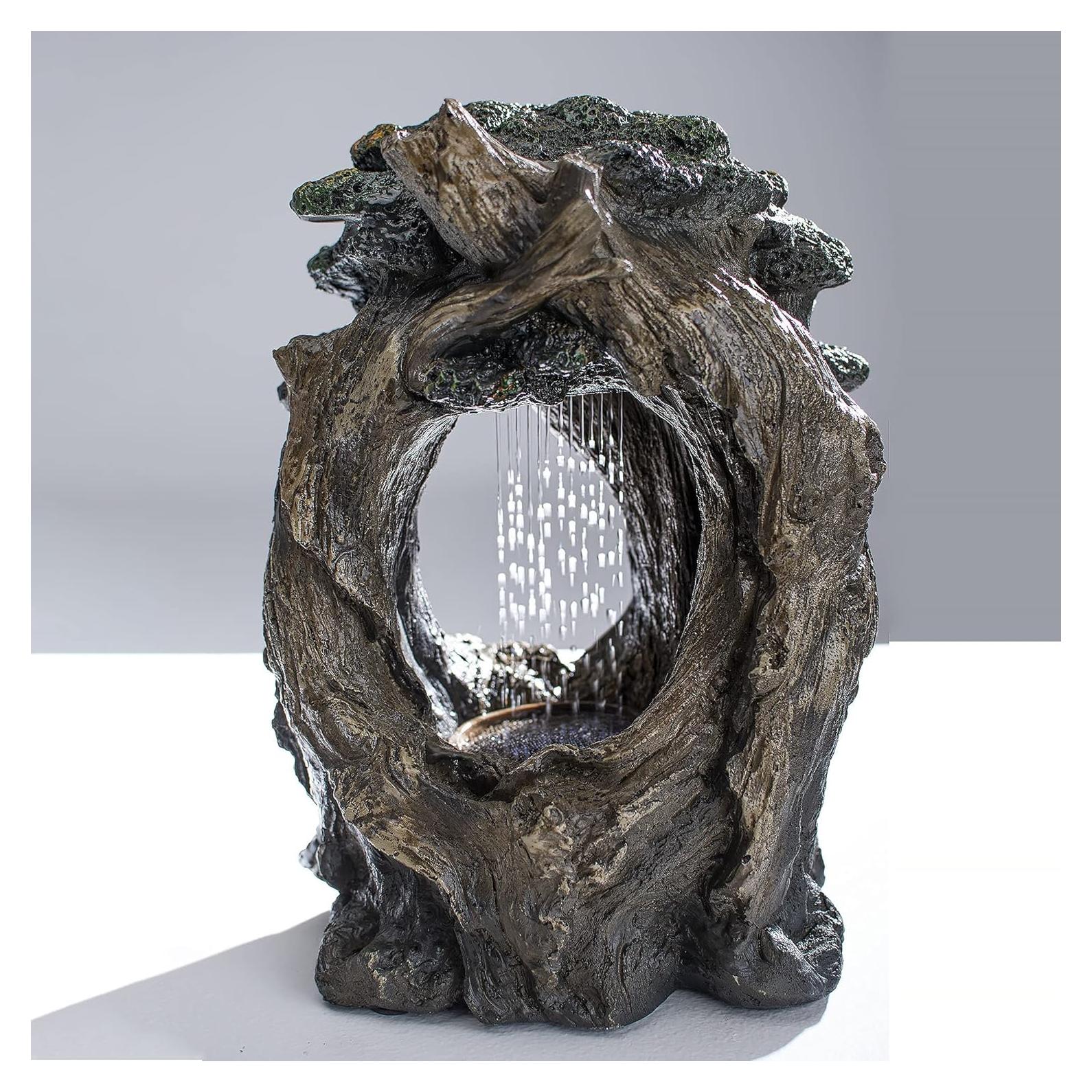Fuente de Agua de Mesa Litedeer Artsy Tree 35.56 cm - Relajación Zen