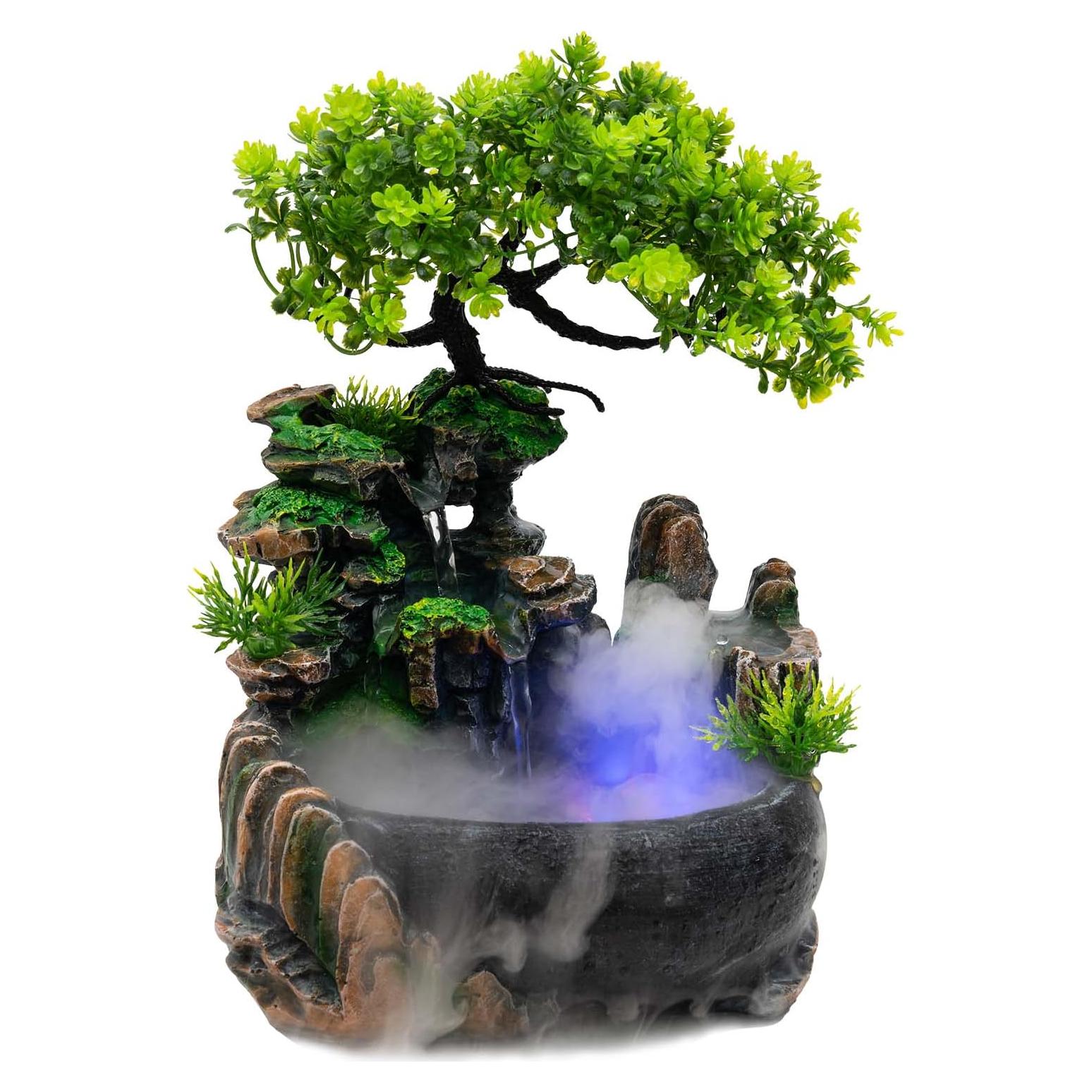 Fuente de Agua de Mesa CaLaOCO con Luces LED 29x22x28cm