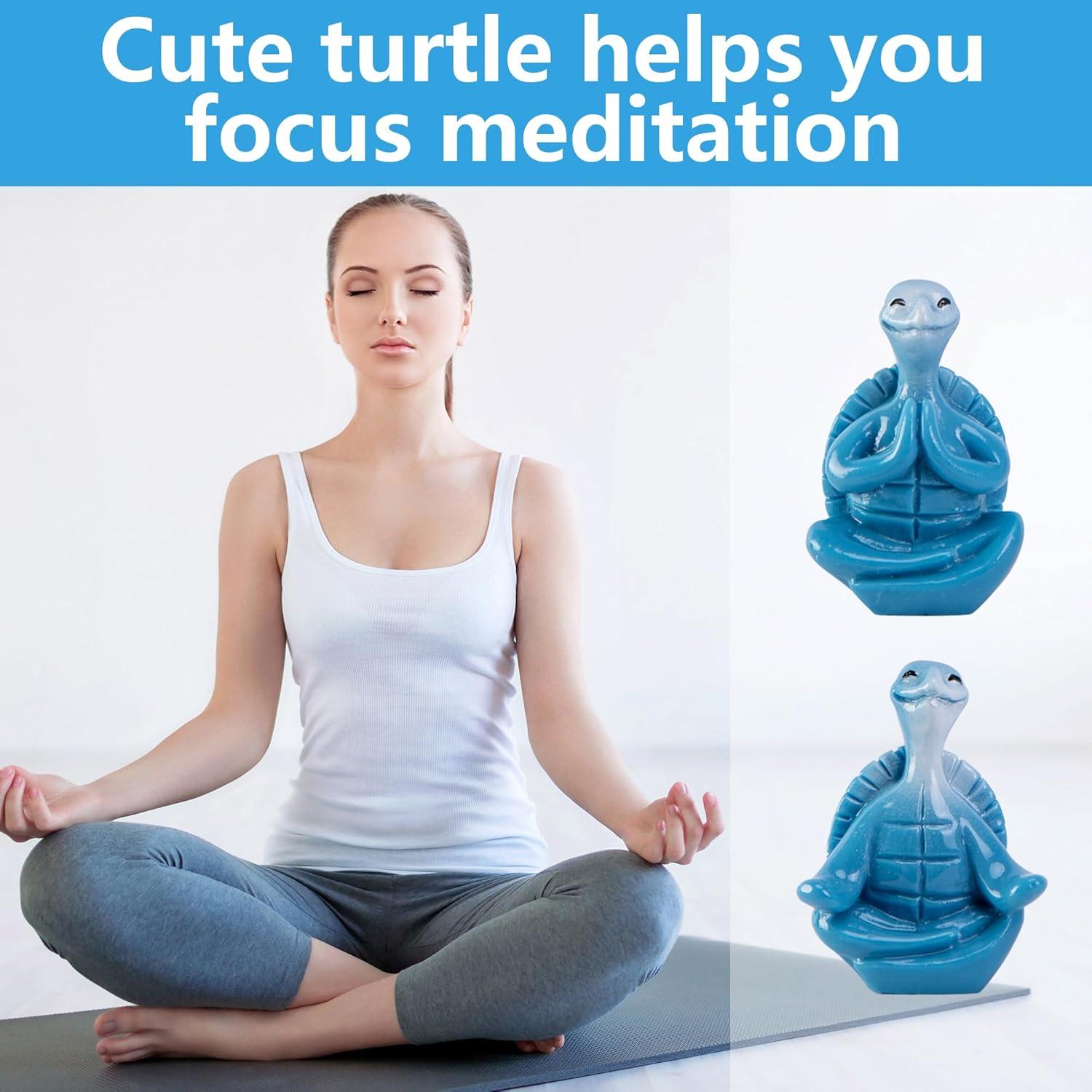 Watayo 48 Pcs Mini Tortugas Zen de Resina para Meditación