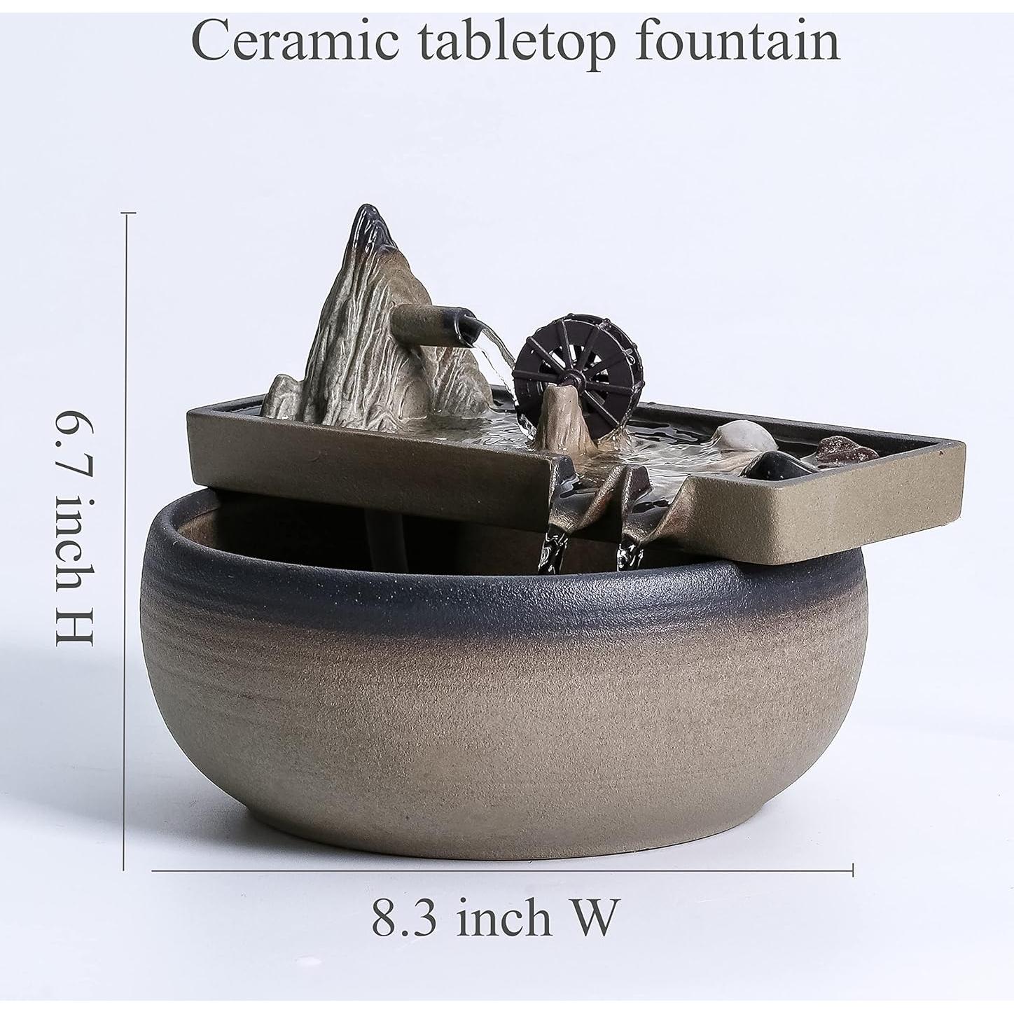 Fuente de mesa cerámica Andady 21x17 cm decoración interior