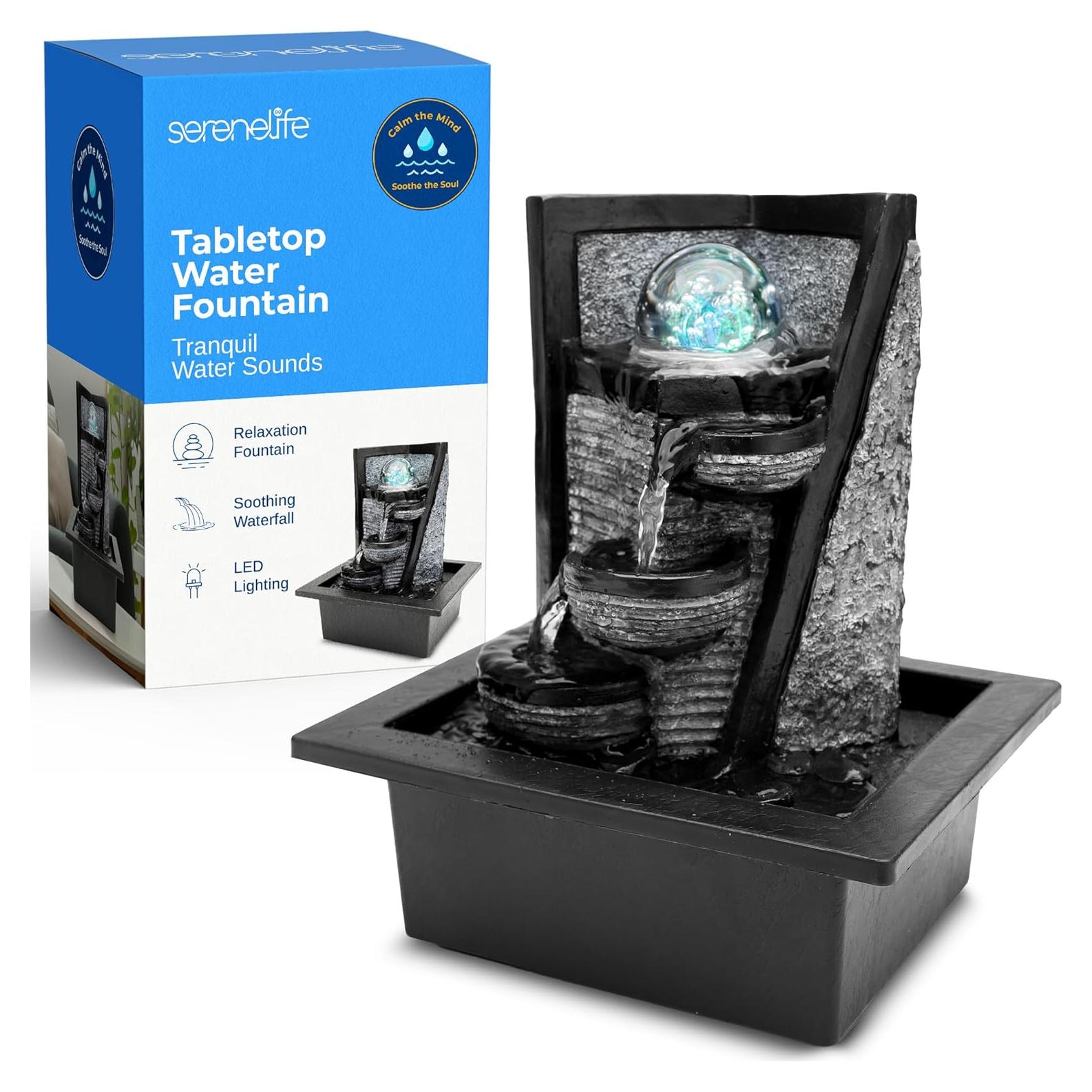 Fuente de Agua Eléctrica SereneLife SLTWF72LED con LED