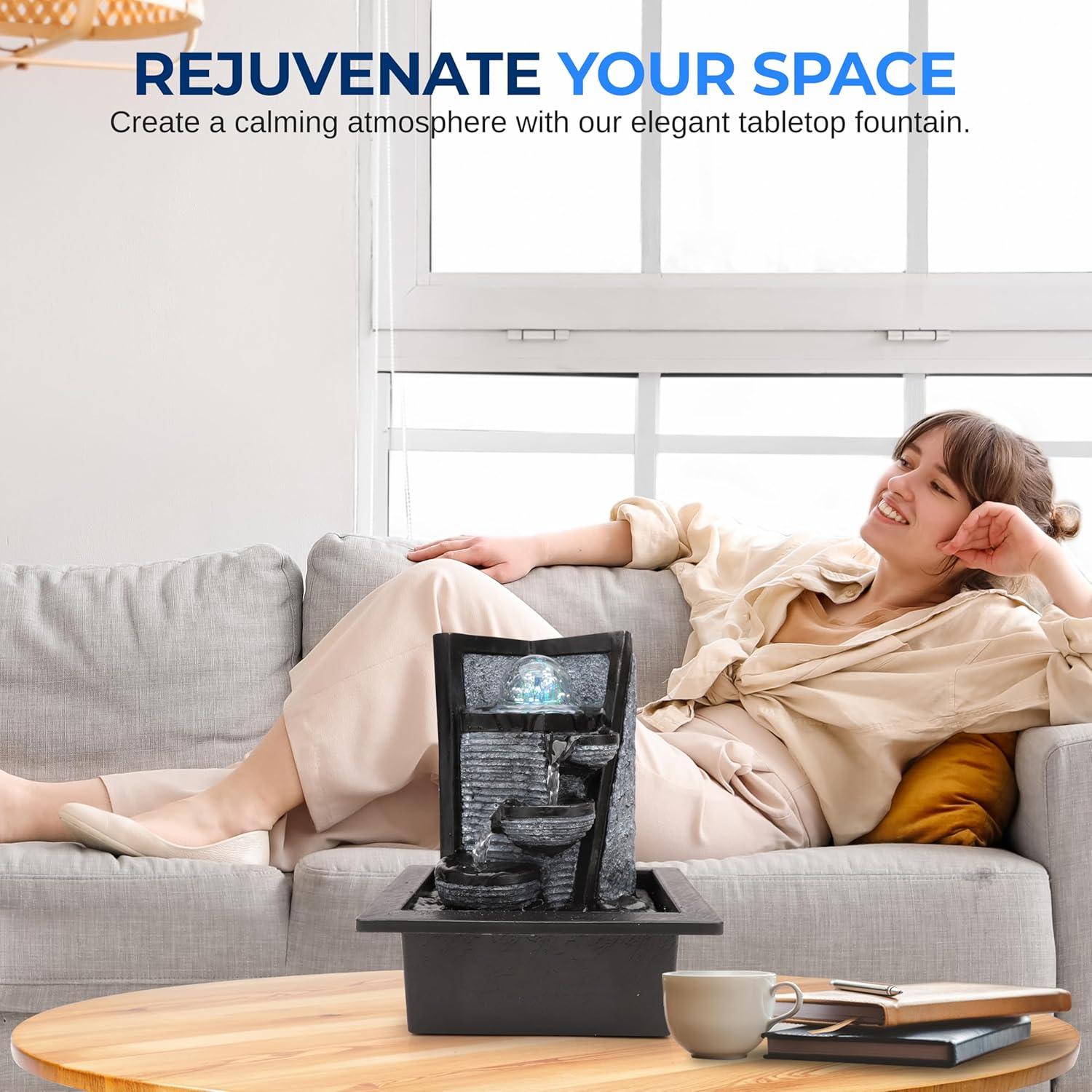 Fuente de Agua Eléctrica SereneLife SLTWF72LED con LED