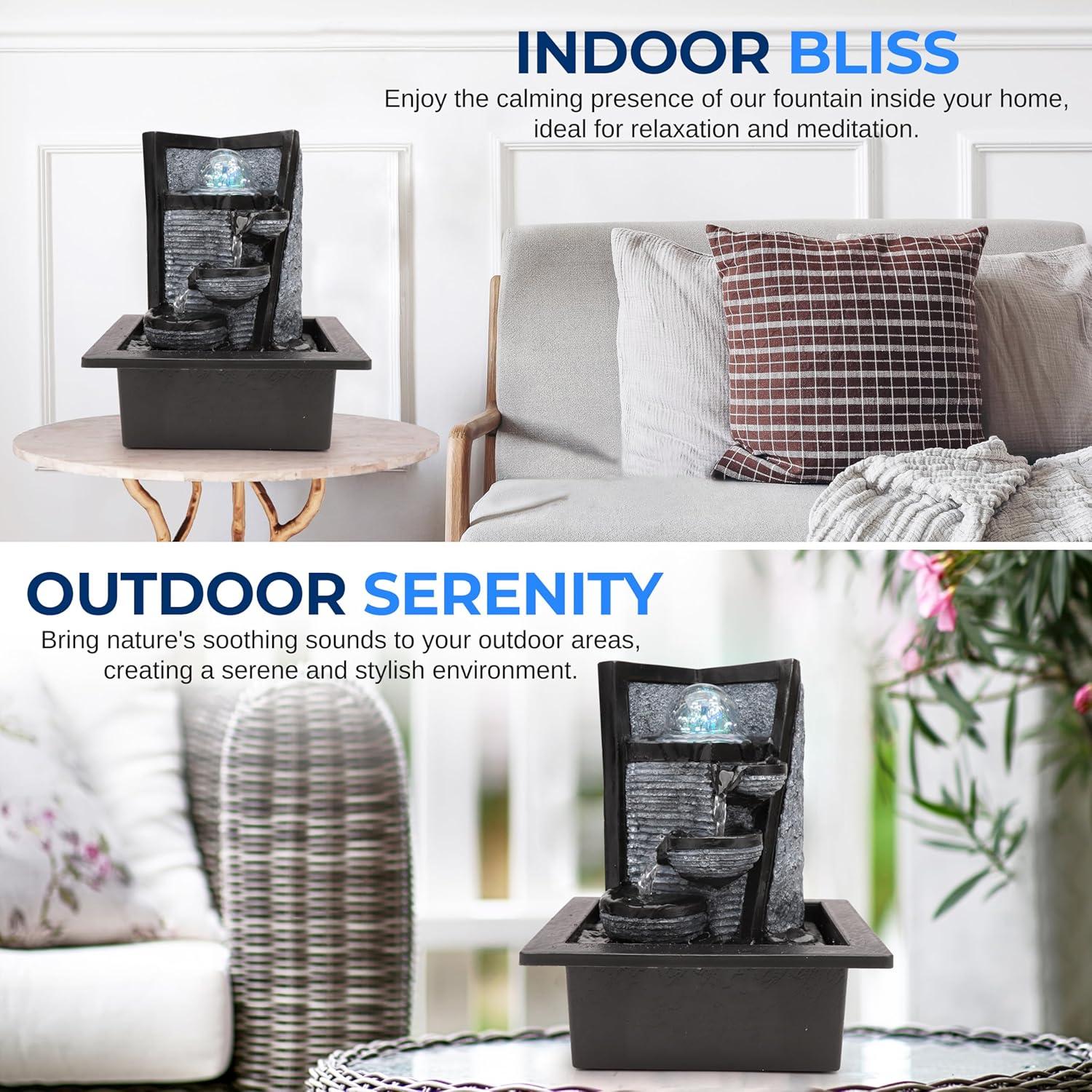 Fuente de Agua Eléctrica SereneLife SLTWF72LED con LED