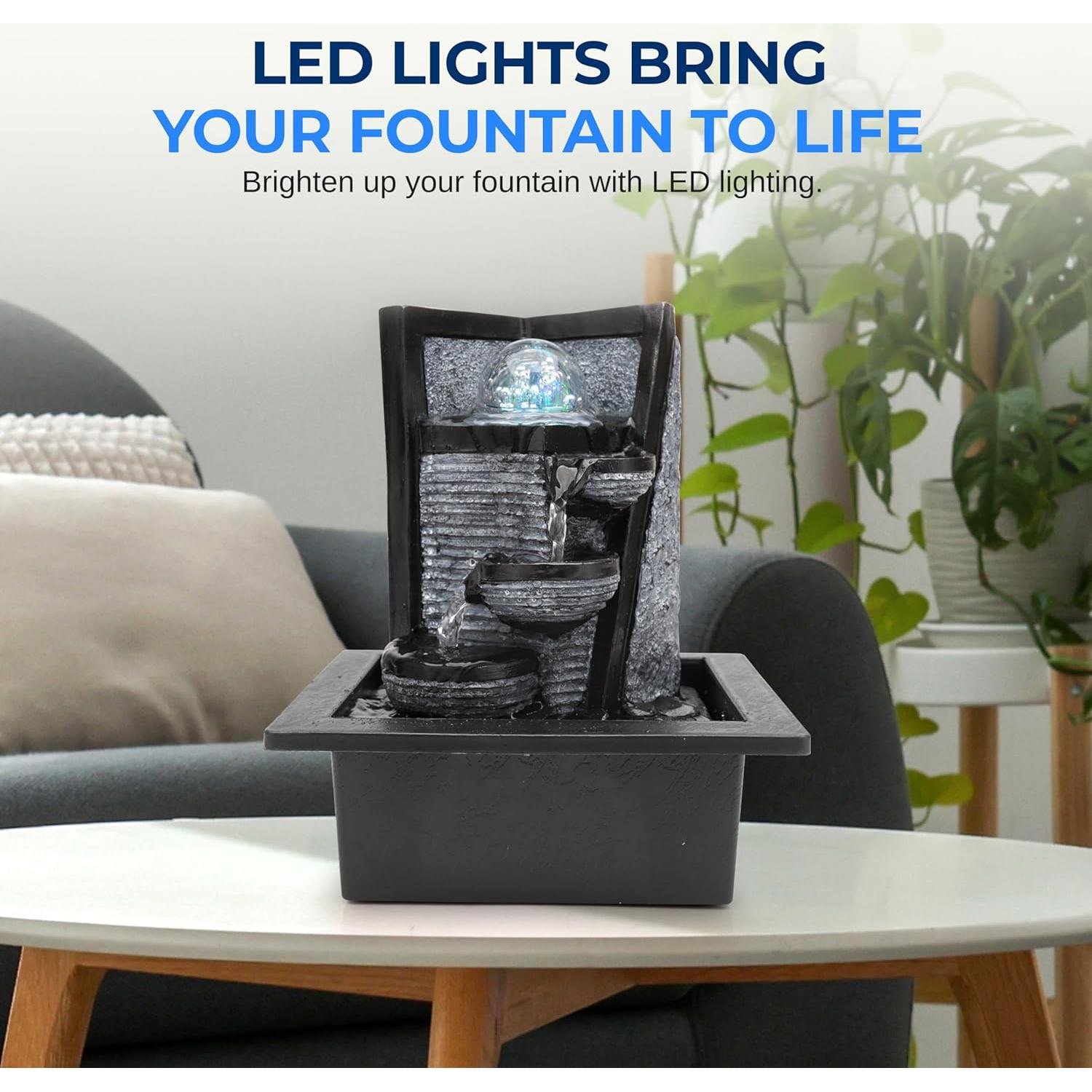 Fuente de Agua Eléctrica SereneLife SLTWF72LED con LED