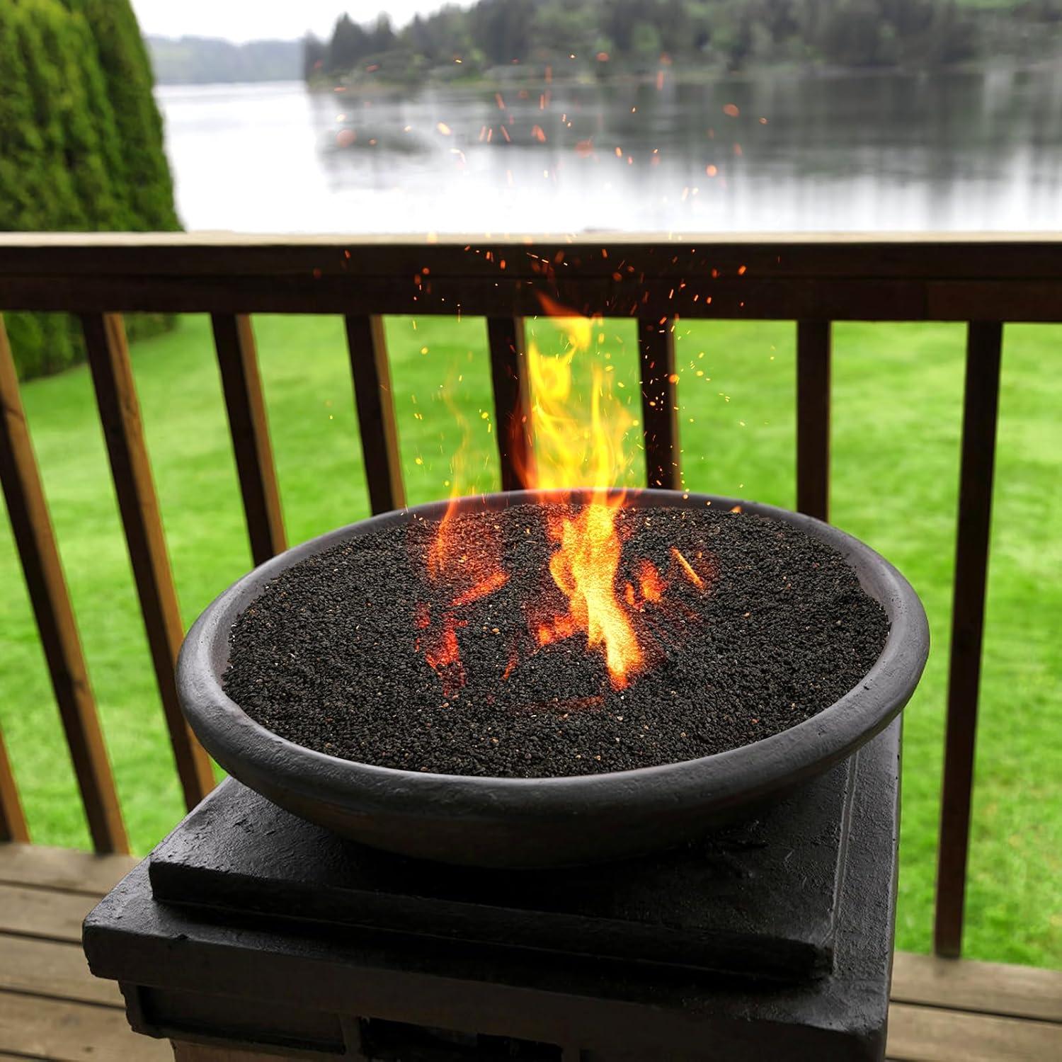 Rocas de Lava Negra TOPZEA 5.44 kg para Jardinería y Macetas
