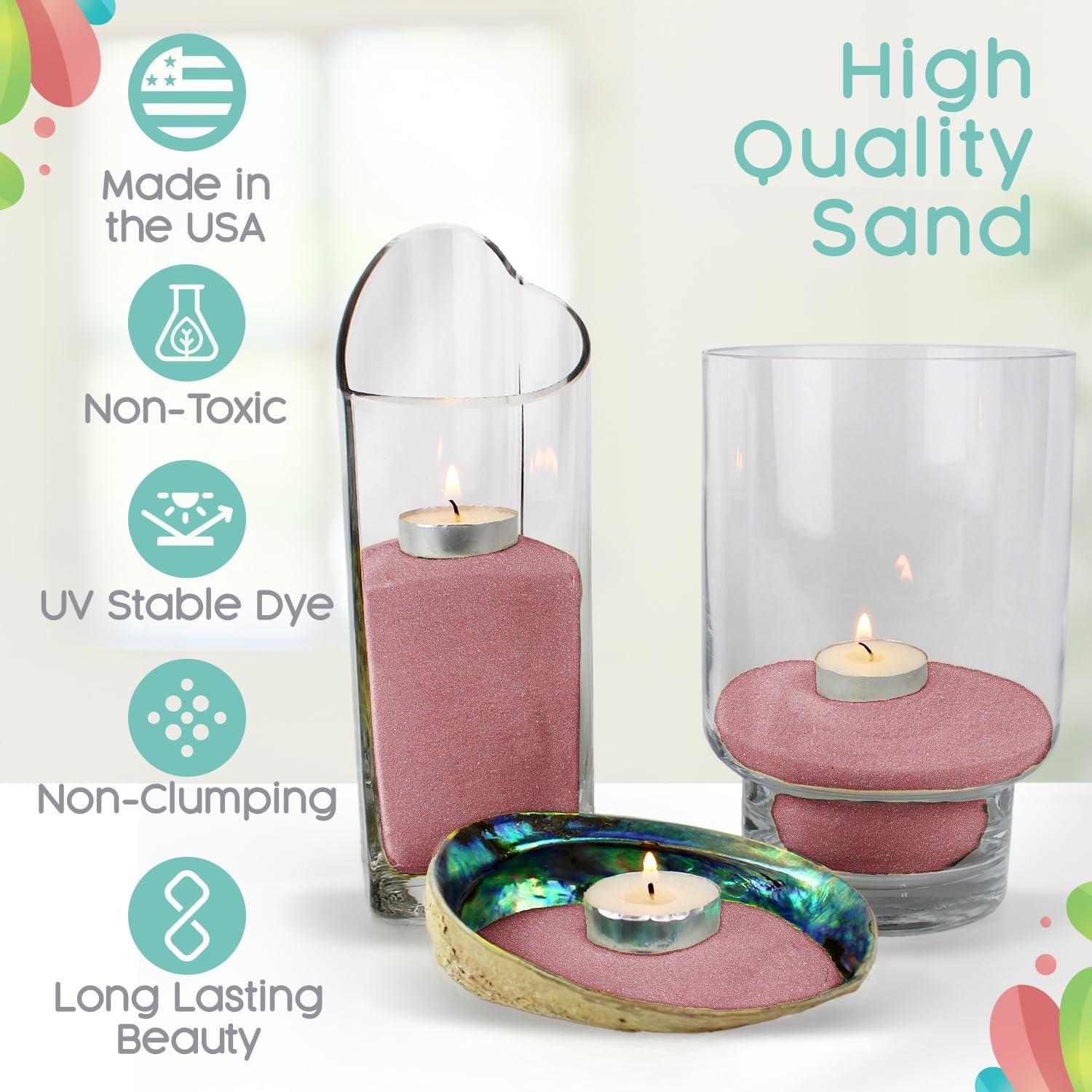 Arena Brillante Cuarzo y Blanca 1 LB para Bodas y Manualidades