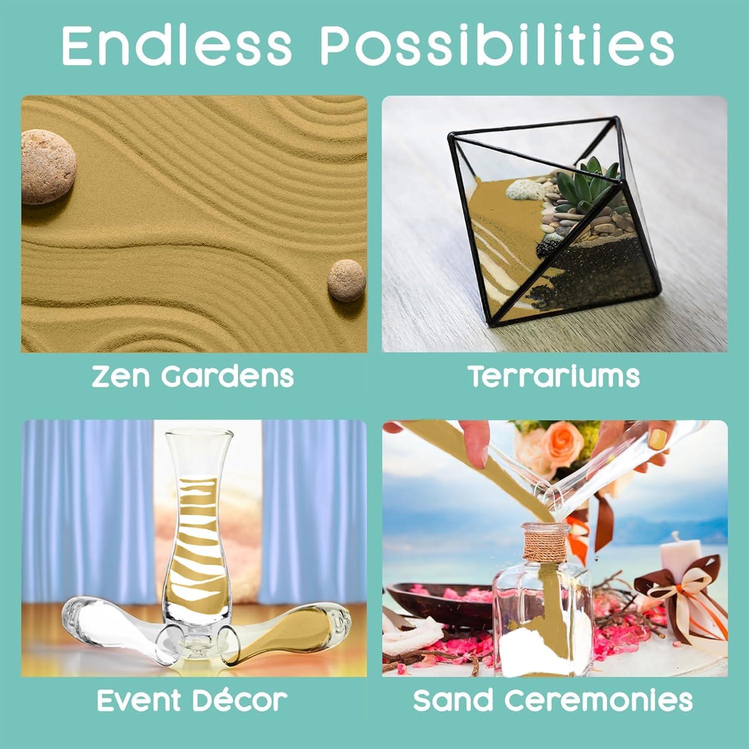 Arena de Unidad Sandsational Sparkle Hazelnut y Blanca 1 LB