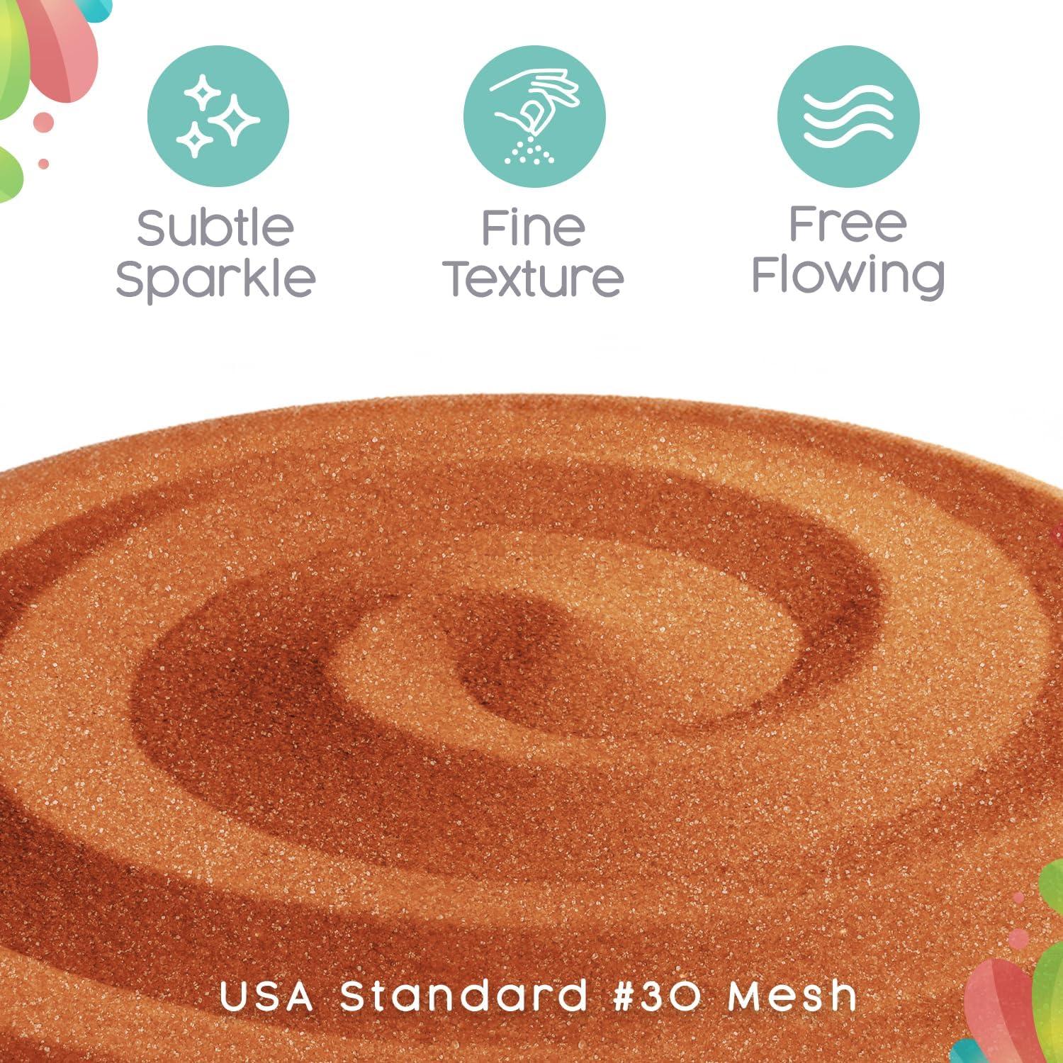 Arena Brillante Sandsational Sparkle Calabaza y Blanca 0.45 kg