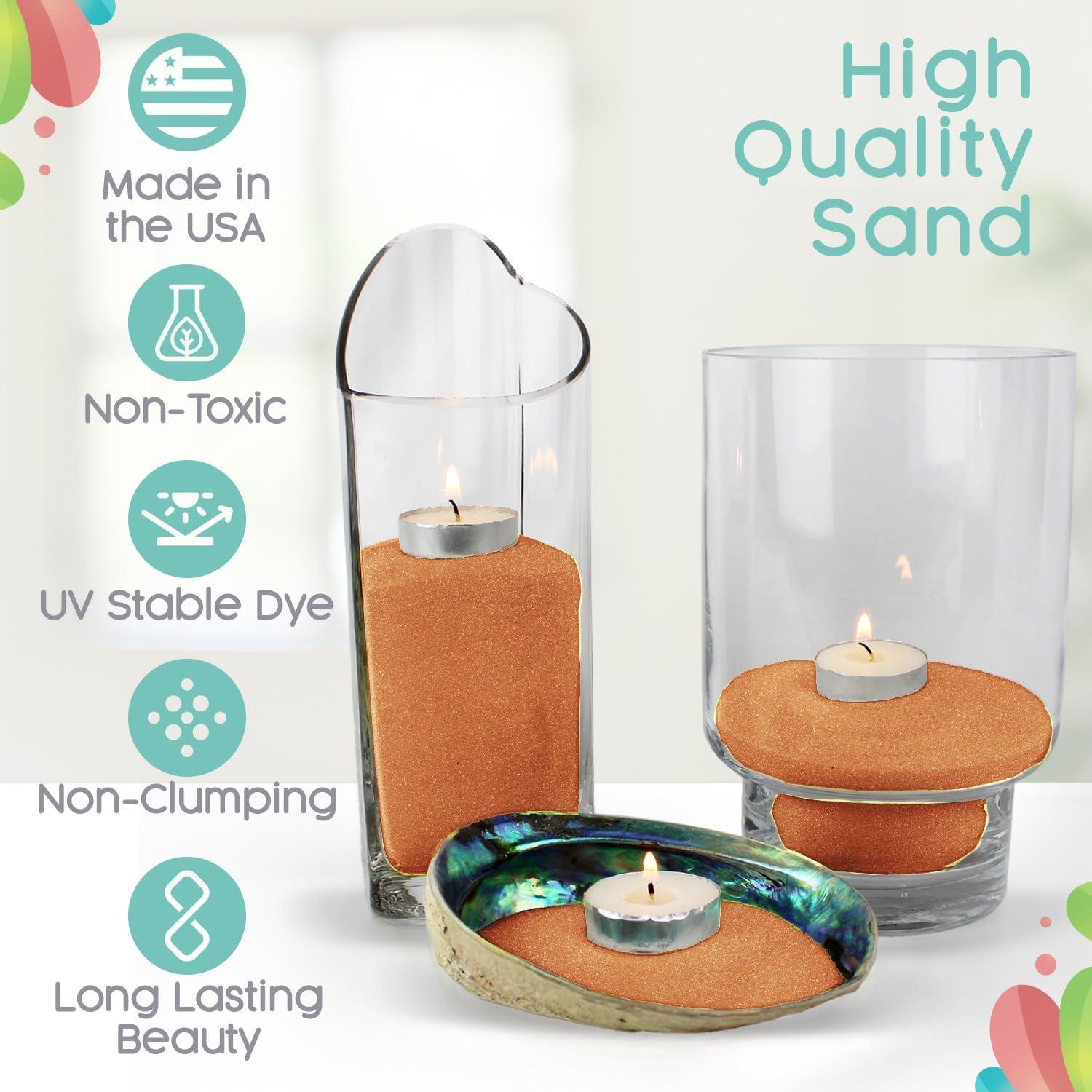 Arena Brillante Sandsational Sparkle Calabaza y Blanca 0.45 kg