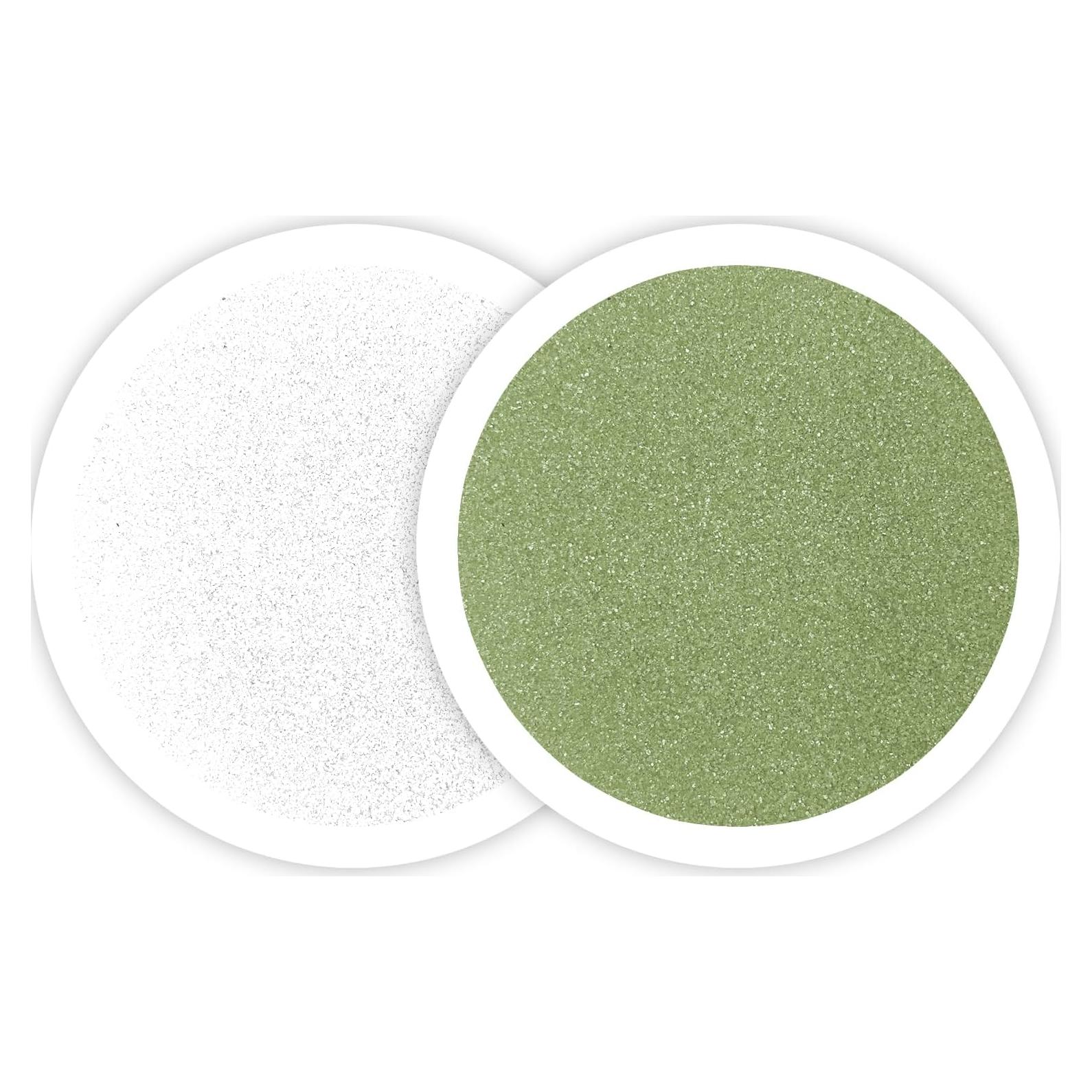 Arena de Color Verde Salvia y Blanco Sandsational Sparkle 0.45 kg