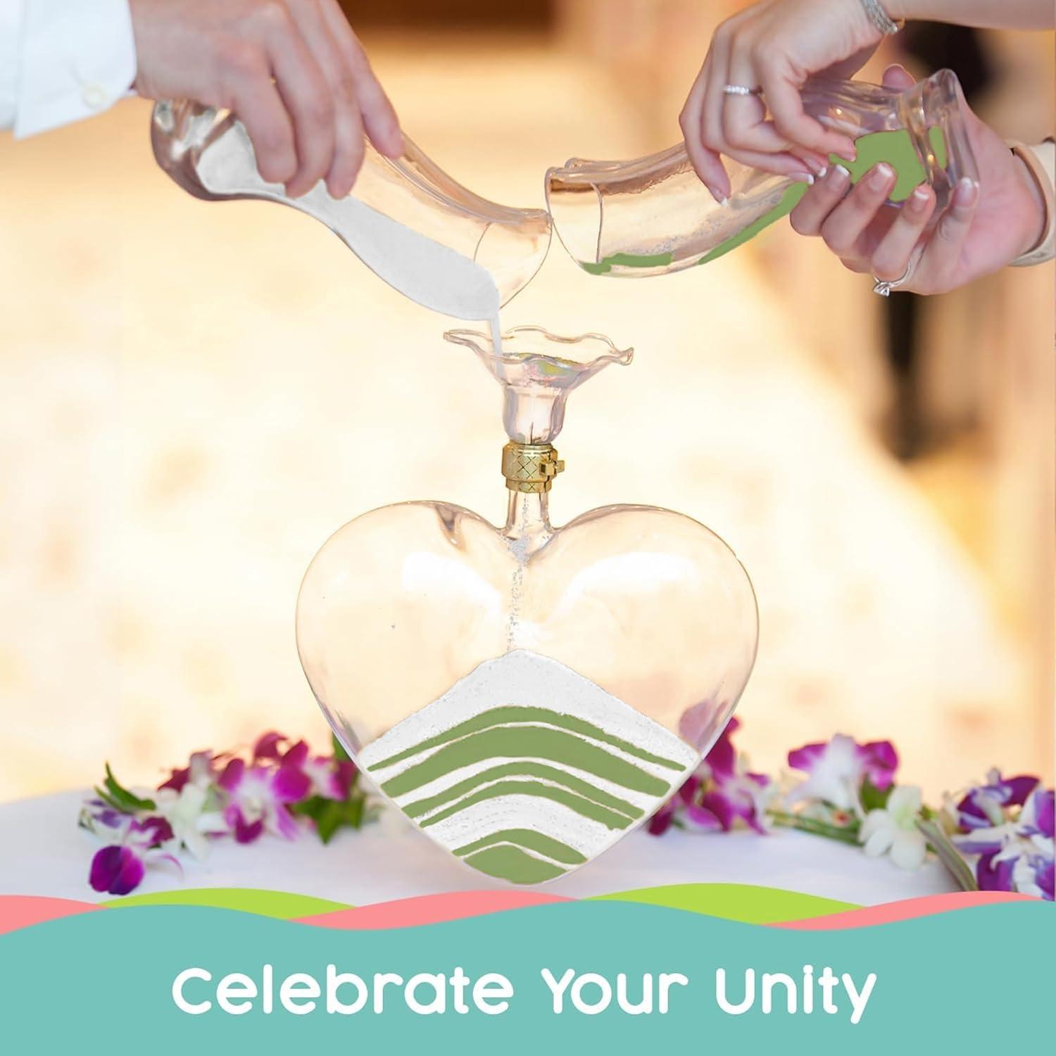 Arena de Color Verde Salvia y Blanco Sandsational Sparkle 0.45 kg