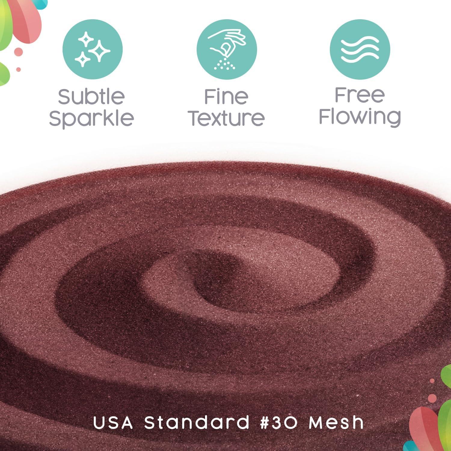 Arena de Unidad Burdeos y Blanca Sandsational Sparkle 0.9 kg