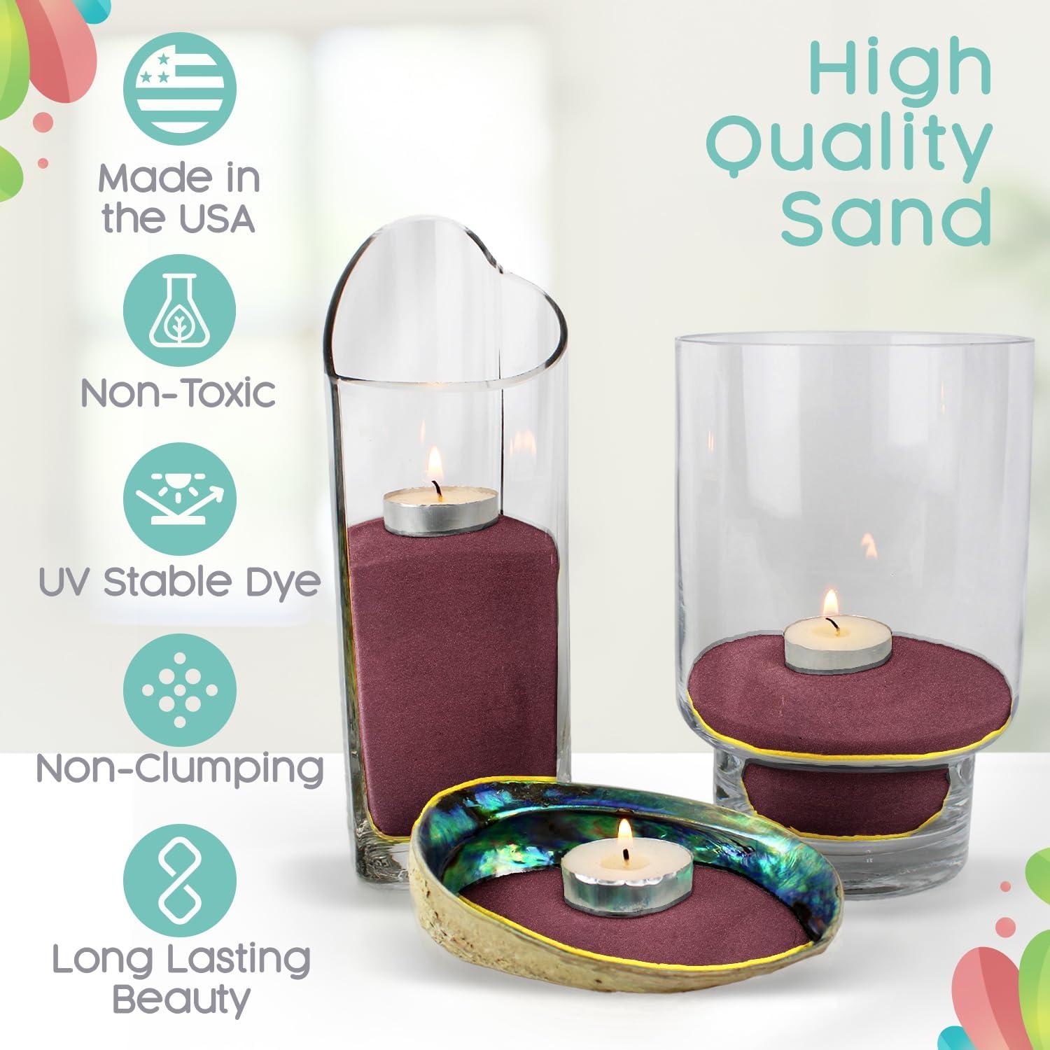 Arena de Unidad Burdeos y Blanca Sandsational Sparkle 0.9 kg