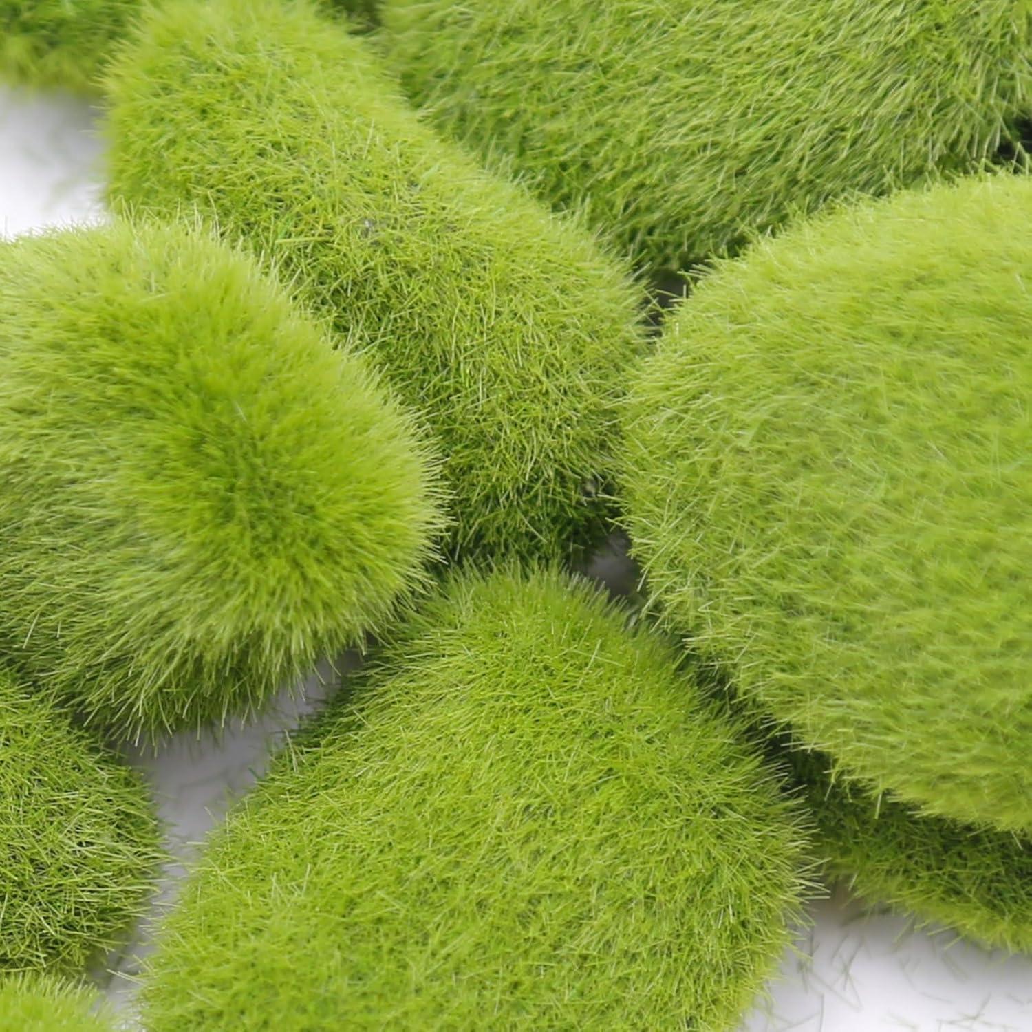 30 Piezas de Piedras de Musgo Artificial Anxingo - Decoración Verde