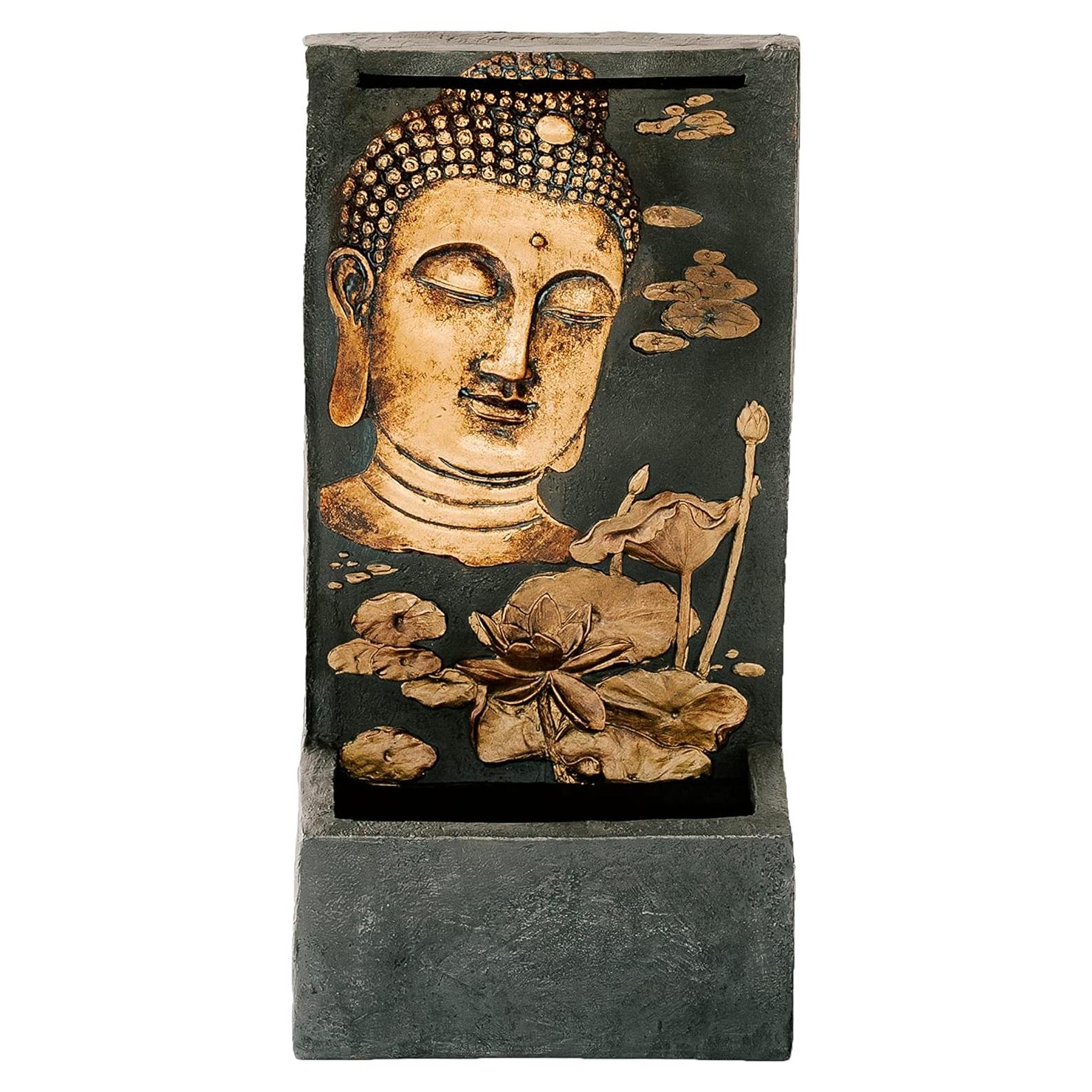 Fuente de Agua de Pared Buda Zen XBrand 74.9 cm con Bomba