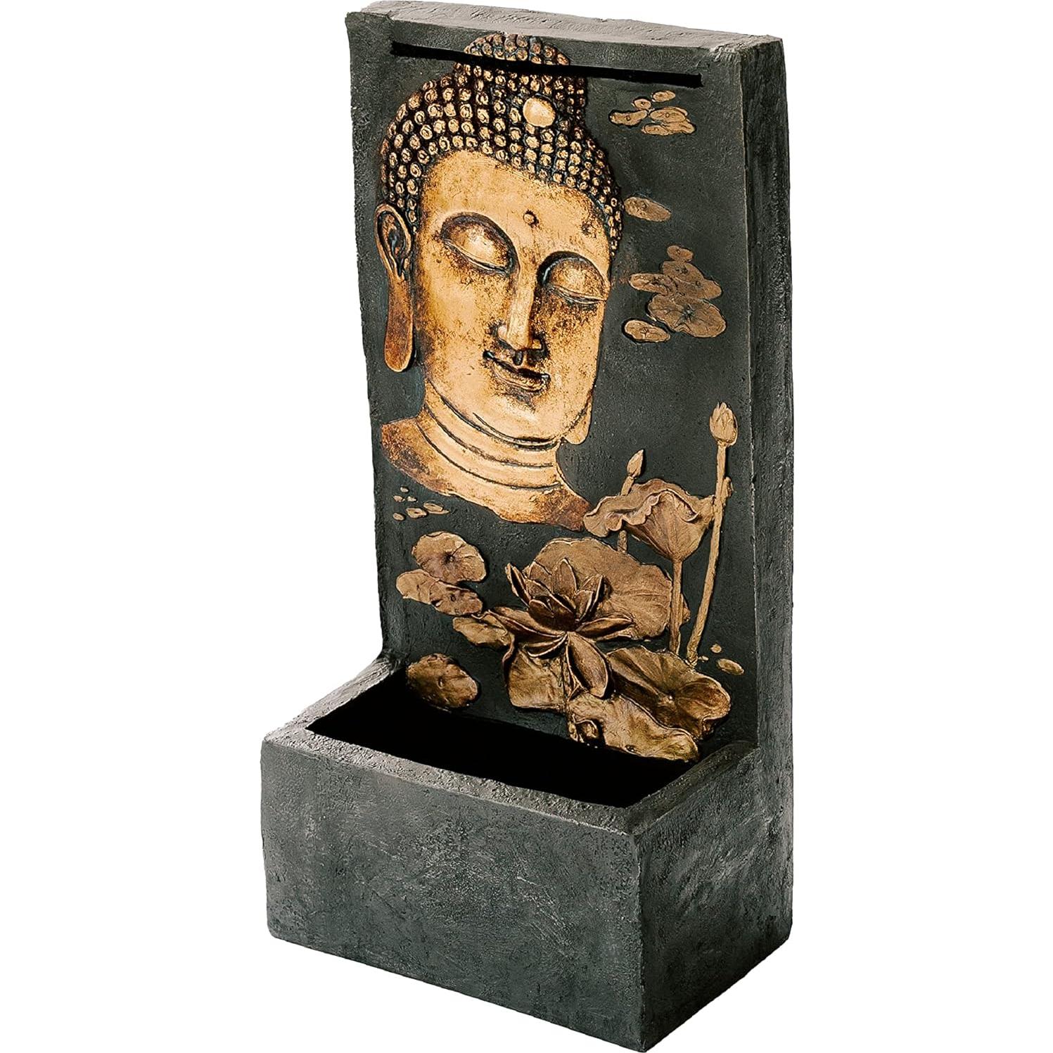 Fuente de Agua de Pared Buda Zen XBrand 74.9 cm con Bomba