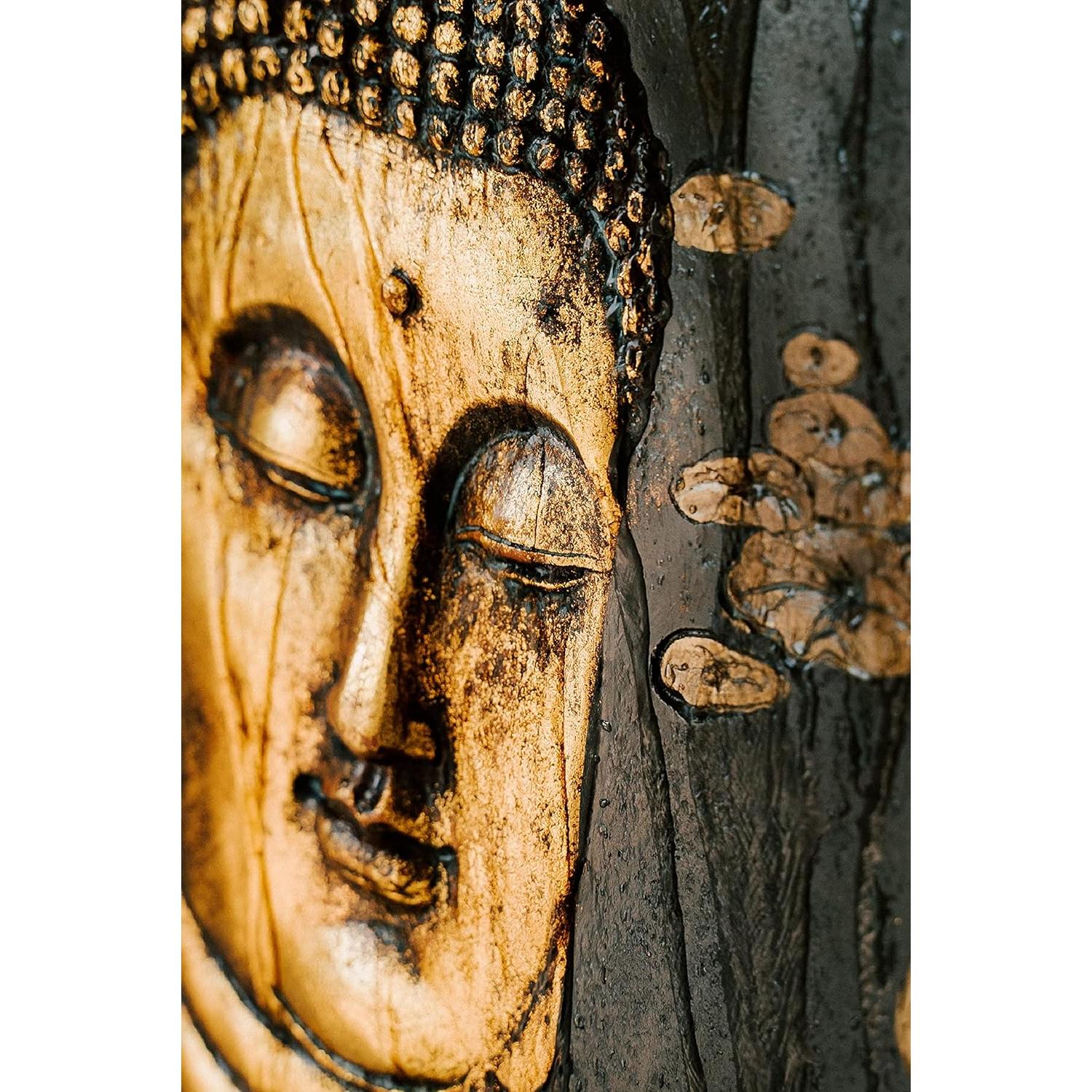 Fuente de Agua de Pared Buda Zen XBrand 74.9 cm con Bomba