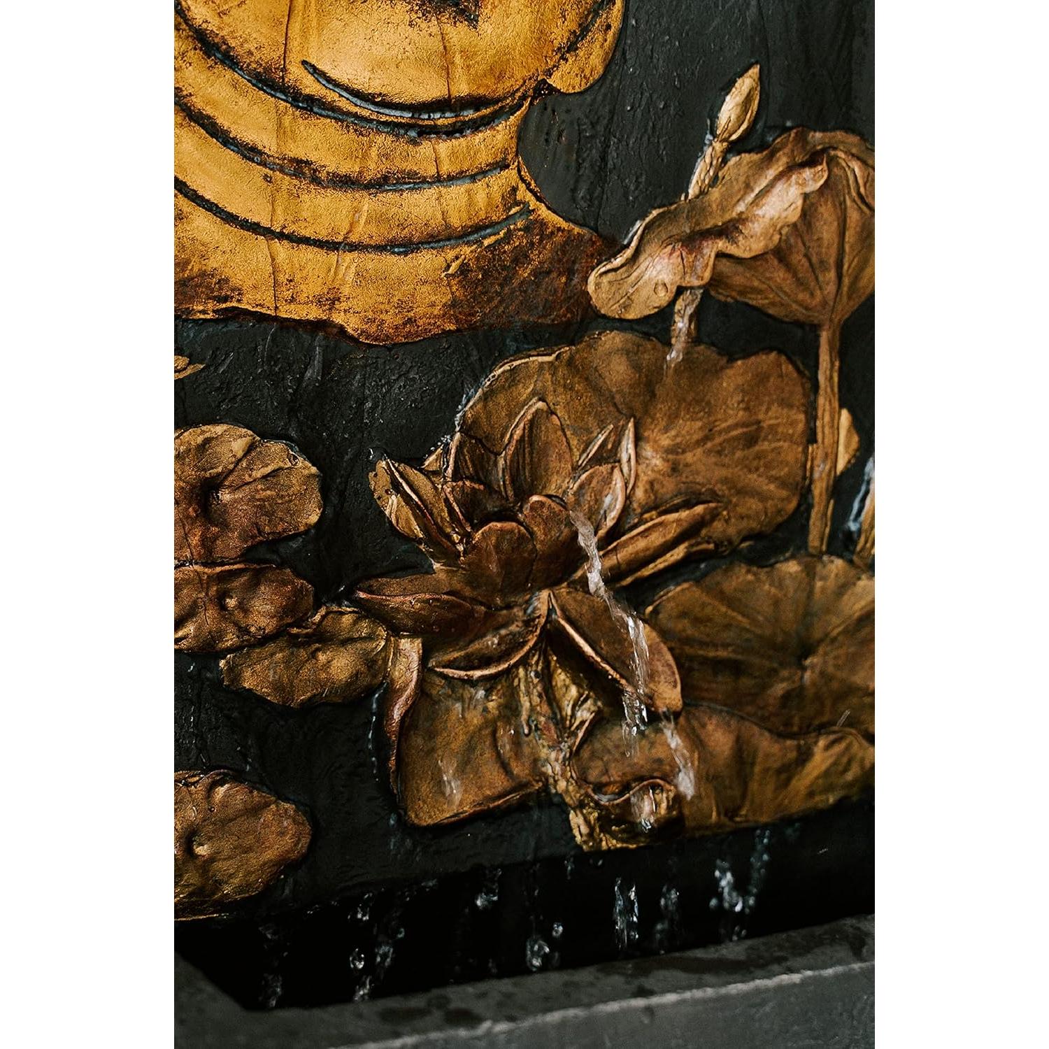 Fuente de Agua de Pared Buda Zen XBrand 74.9 cm con Bomba
