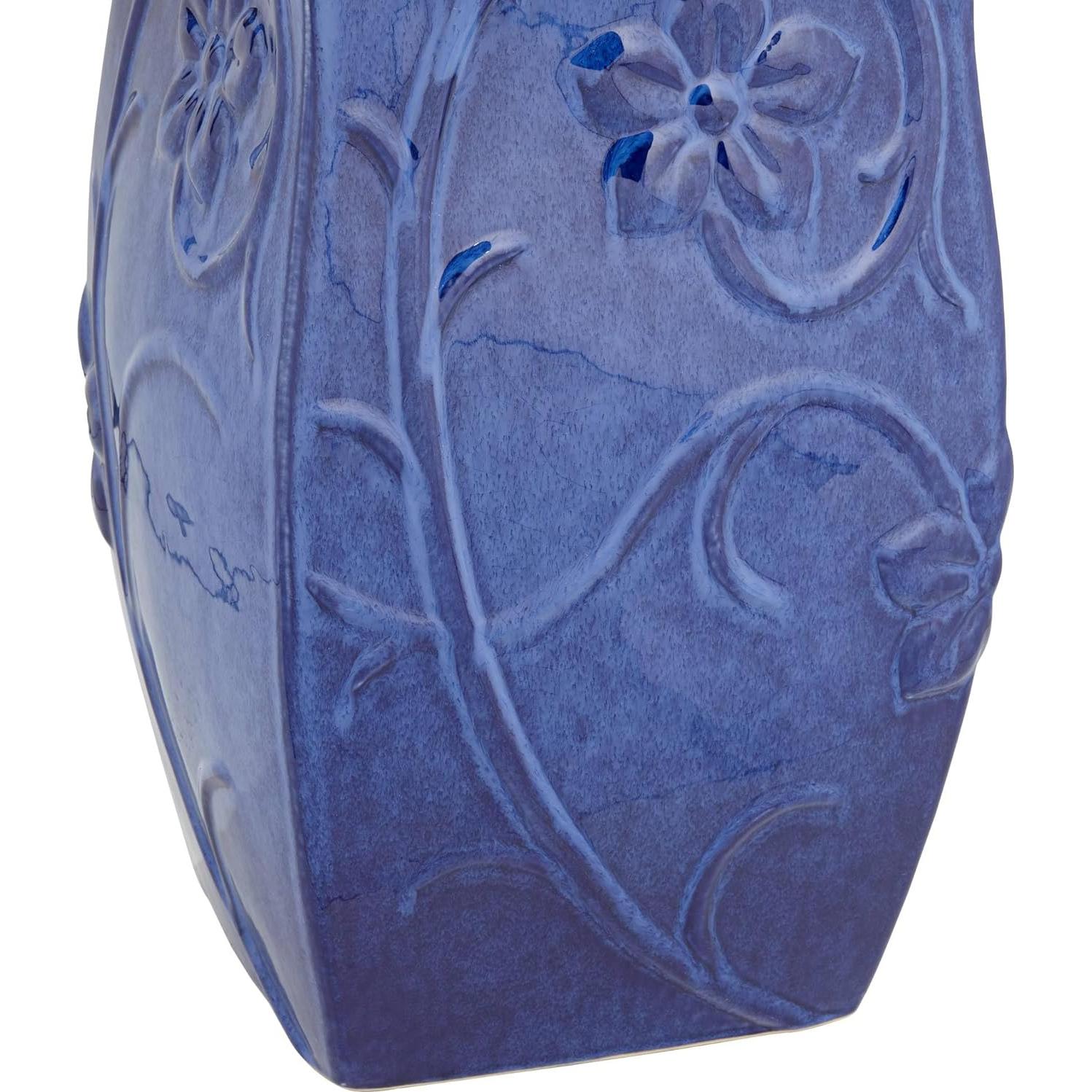 Fuente de Cerámica Azul John Timberland 74 cm con Luz LED