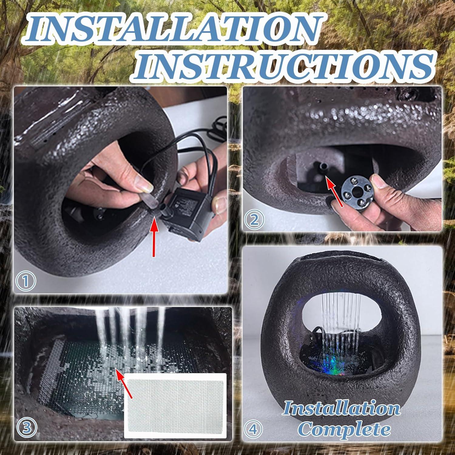 Fuente de Agua Zen Tolatr 19x12x20 cm para Interiores