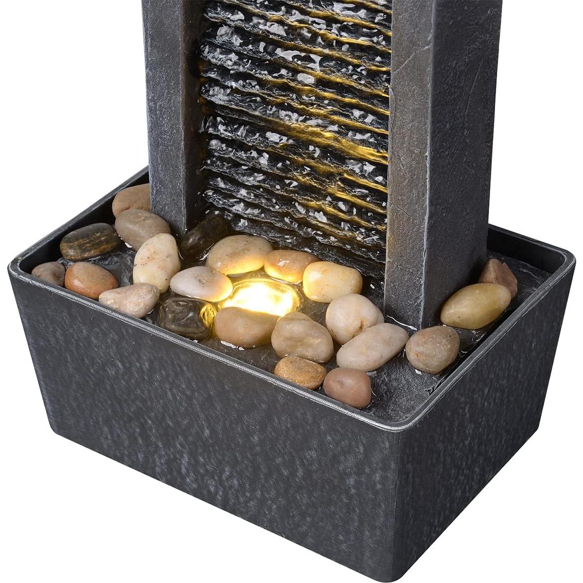 Fuente Decorativa de Agua Gorgoteante Haobos 18.03x12.95cm LED