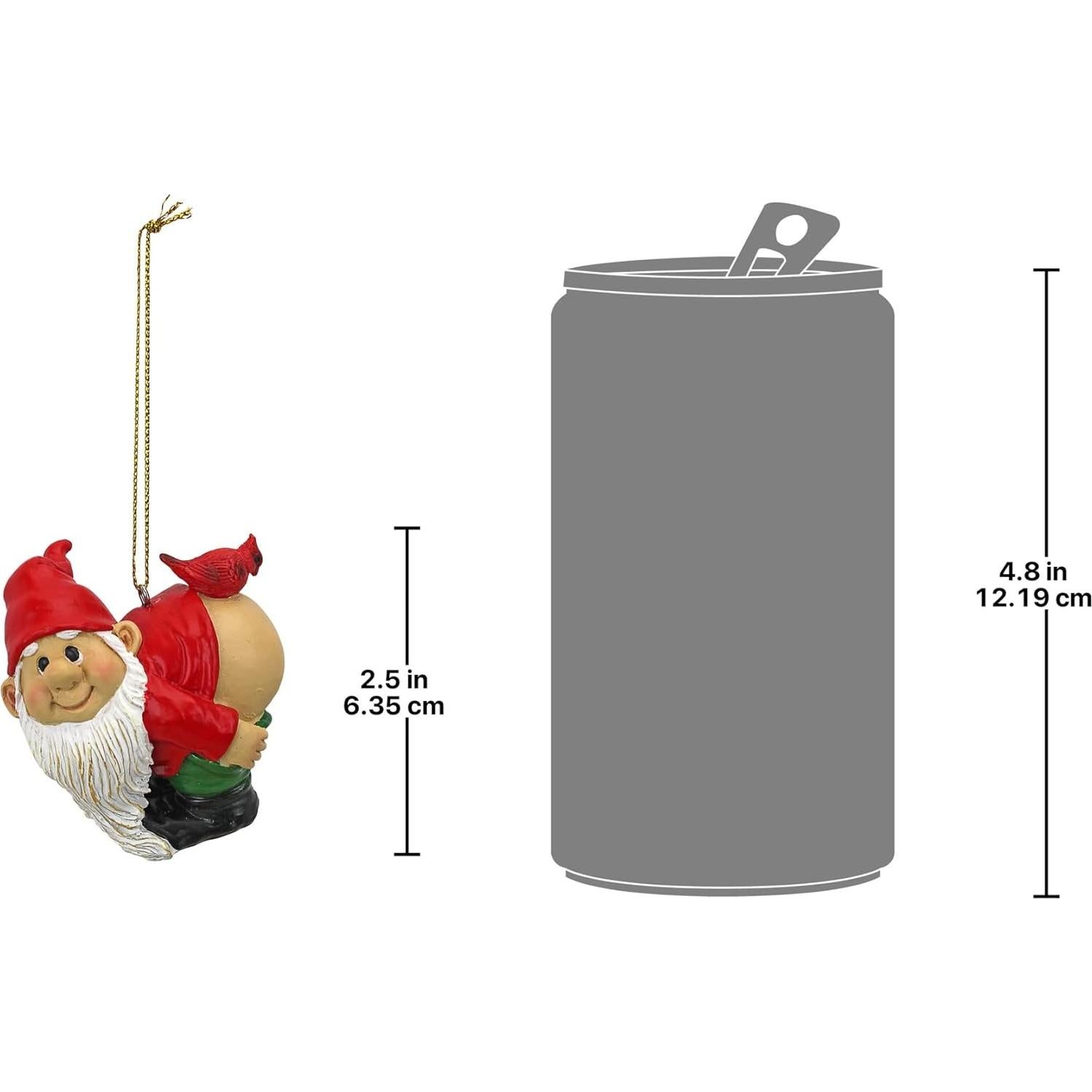 Adorno Navideño Loonie Moonie Gnome Design Toscano - Set de 3