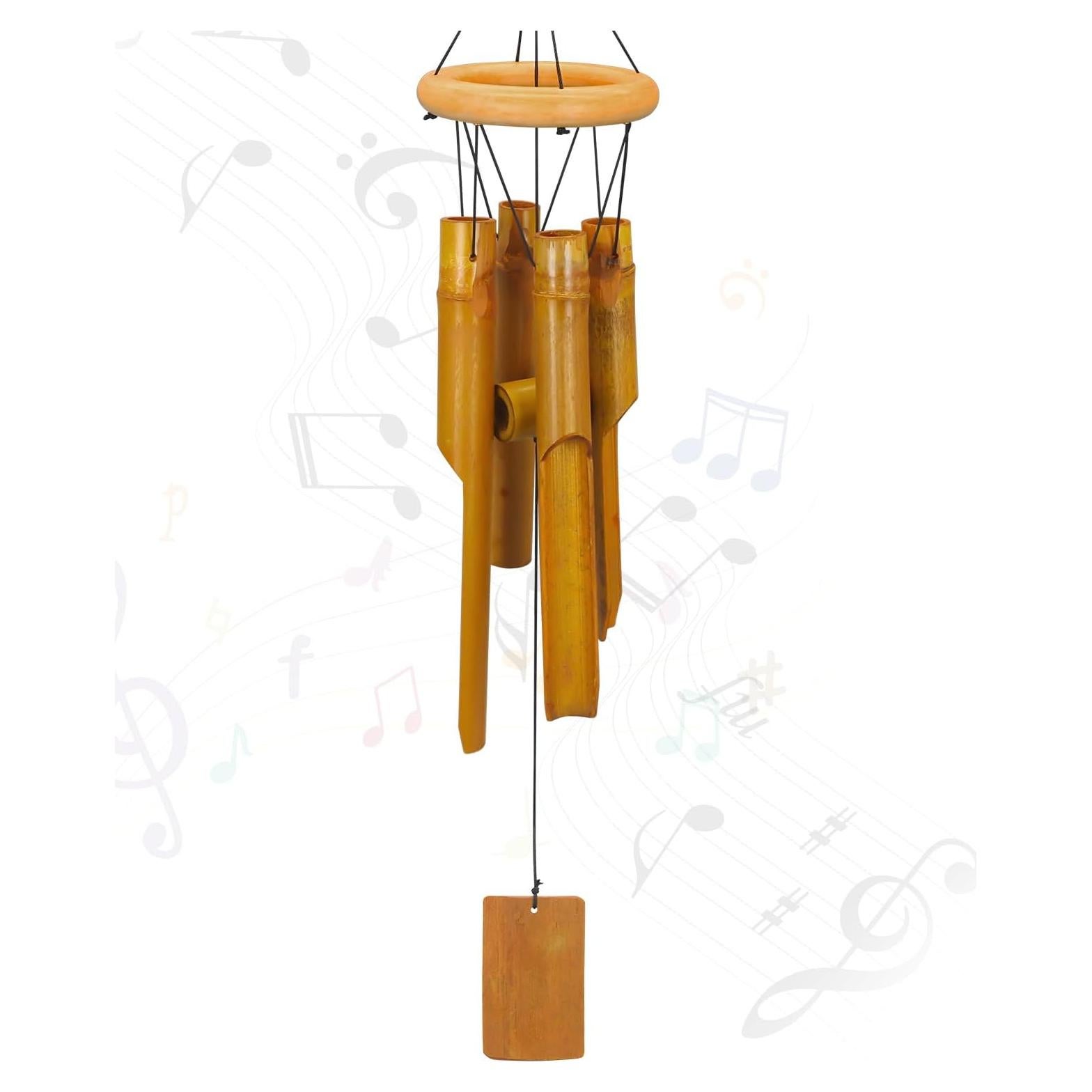 Campanas de Viento de Bambú Virekm para Exterior 67.8 cm