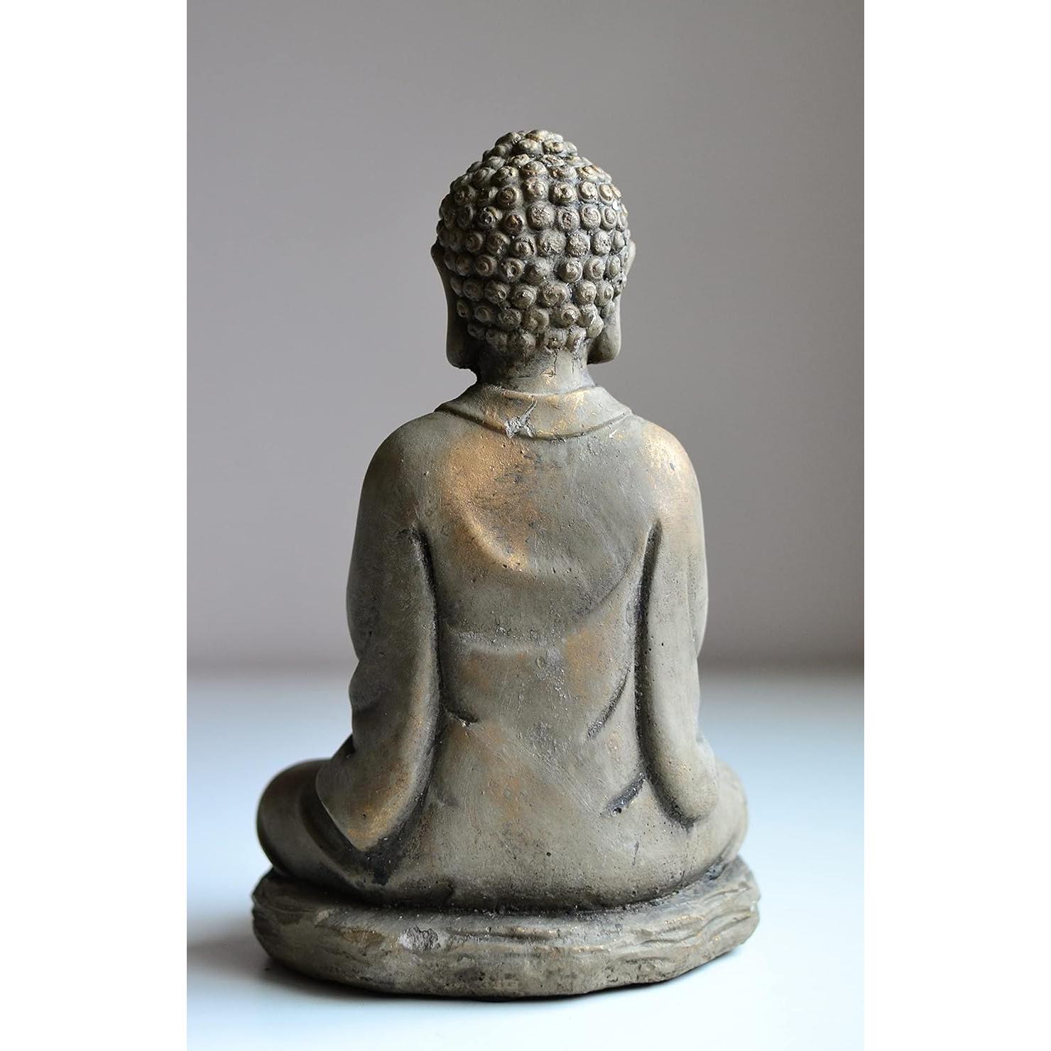 Soporte para Vela de Té Buda de Piedra Biedermann 15x20cm