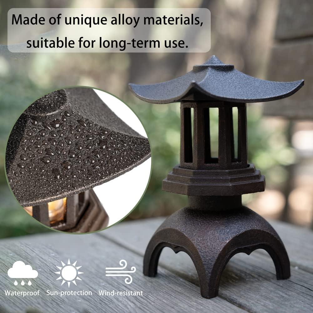 Estatua de Jardín Lámpara Retro Sonorphine Grande LED