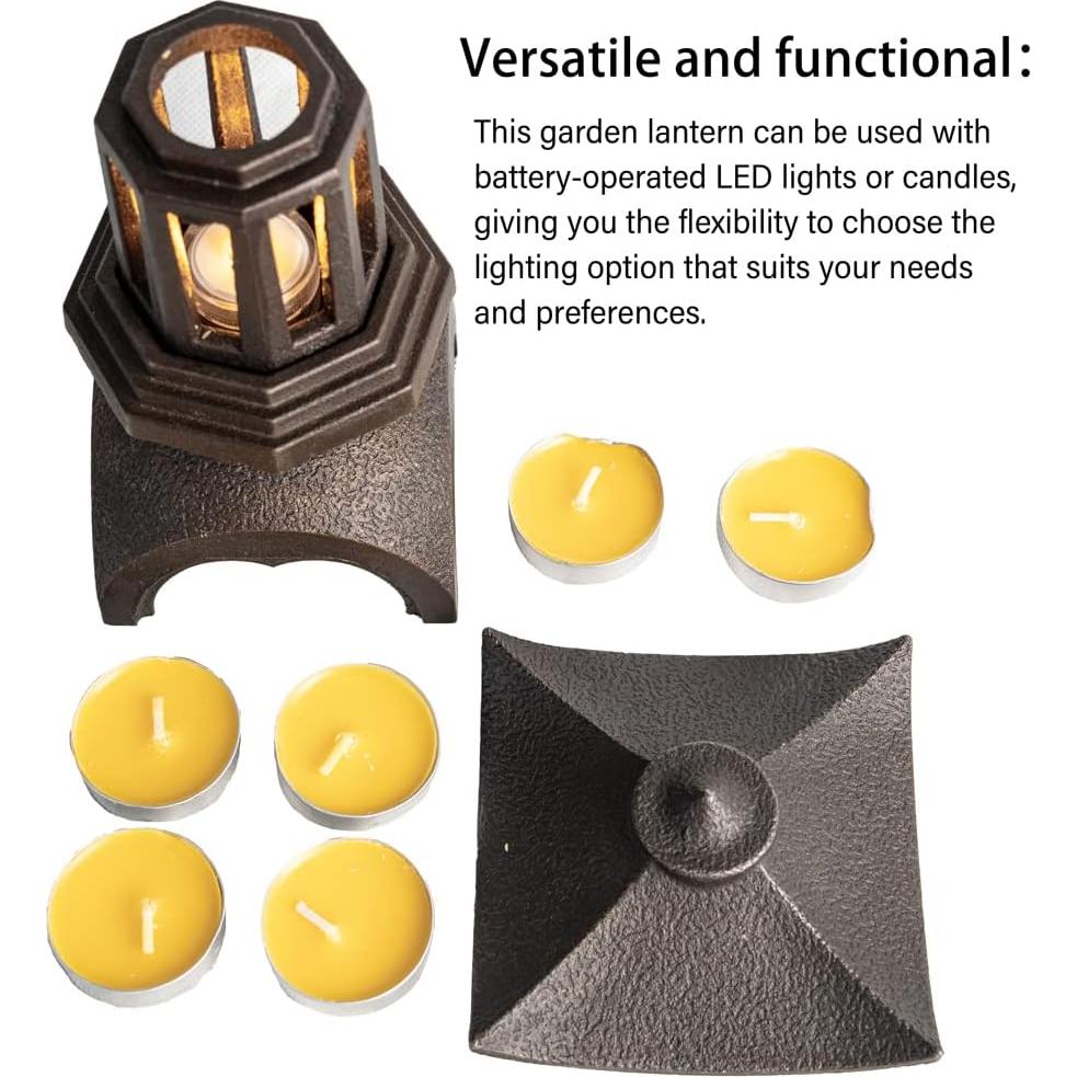 Estatua de Jardín Lámpara Retro Sonorphine Grande LED