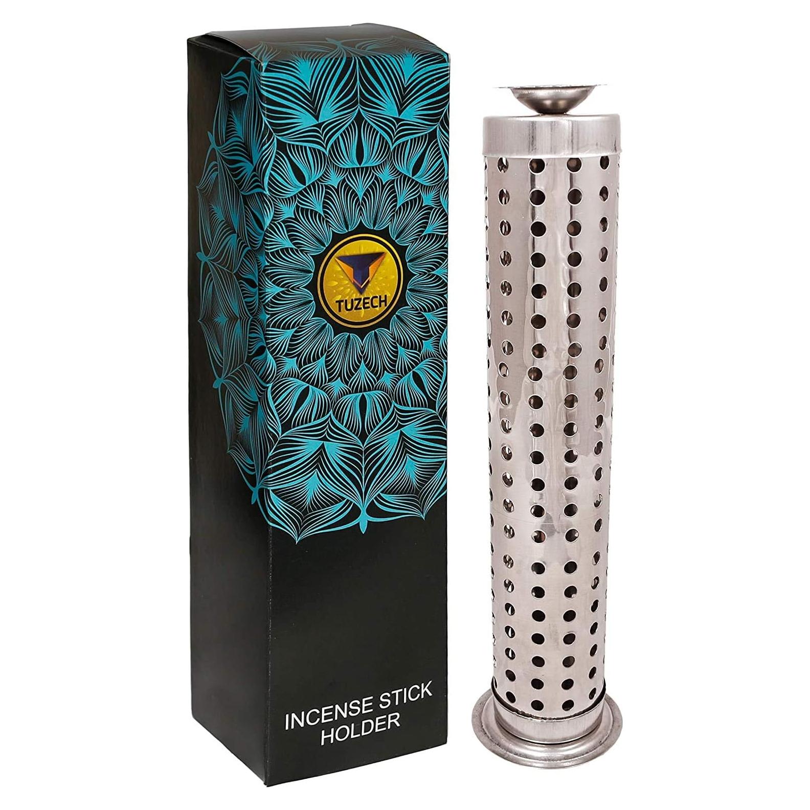 Soporte de Incienso TUZECH Torre Larga 26x7.6cm con Recogedor