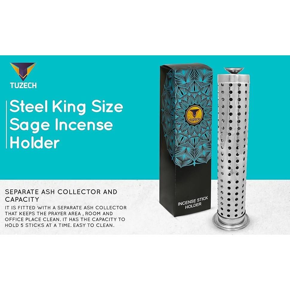 Soporte de Incienso TUZECH Torre Larga 26x7.6cm con Recogedor