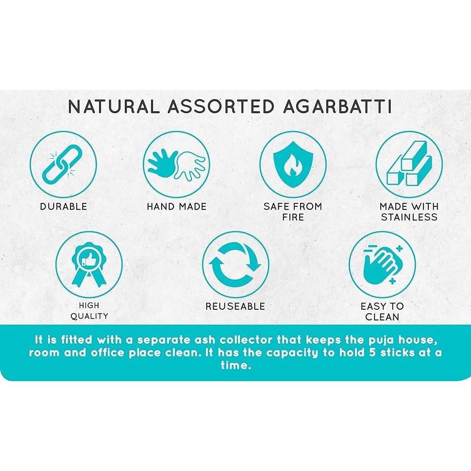 Soporte de Incienso TUZECH Torre Larga 26x7.6cm con Recogedor