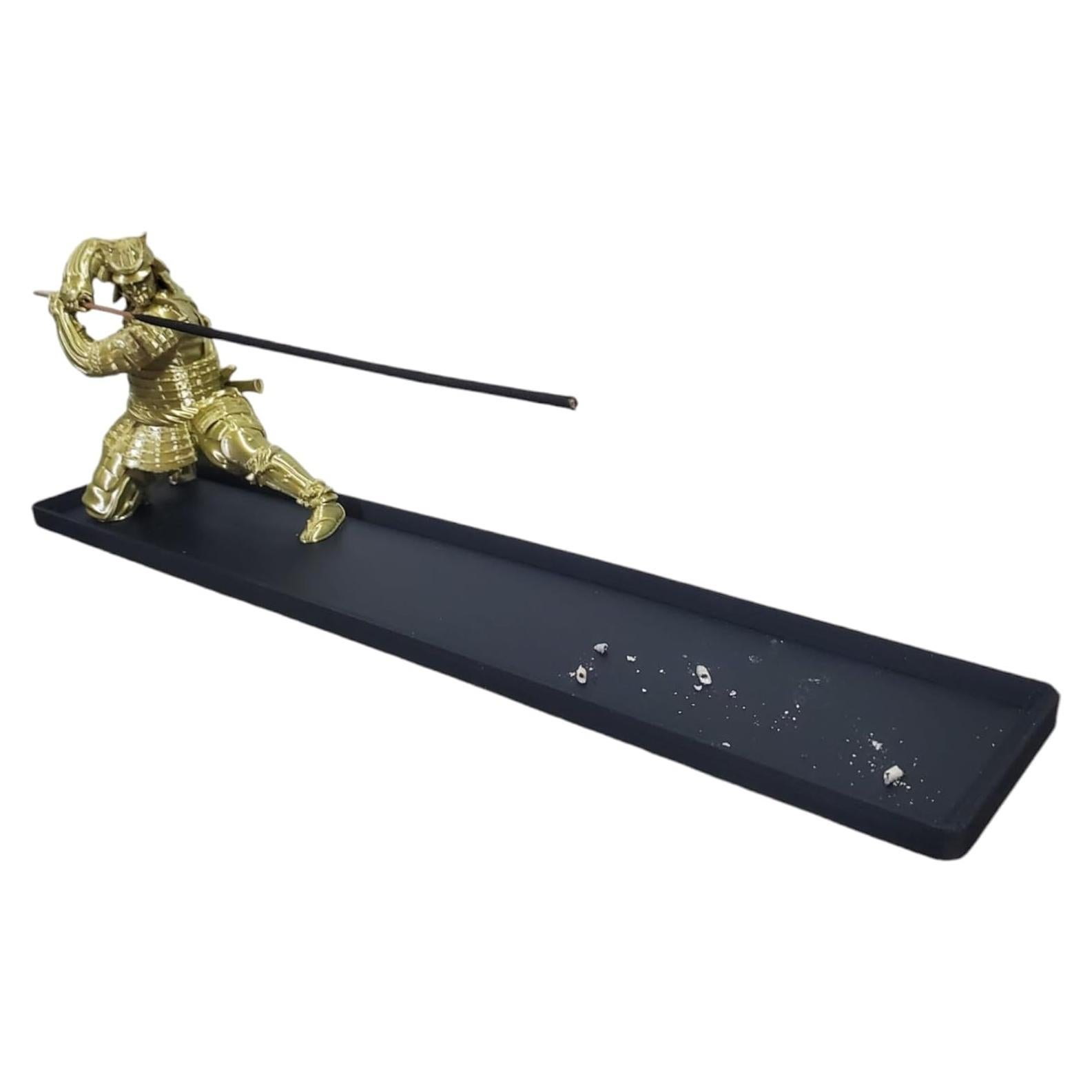 Soporte de Incienso Samurai Bronce 30.48x15.24cm Decorativo
