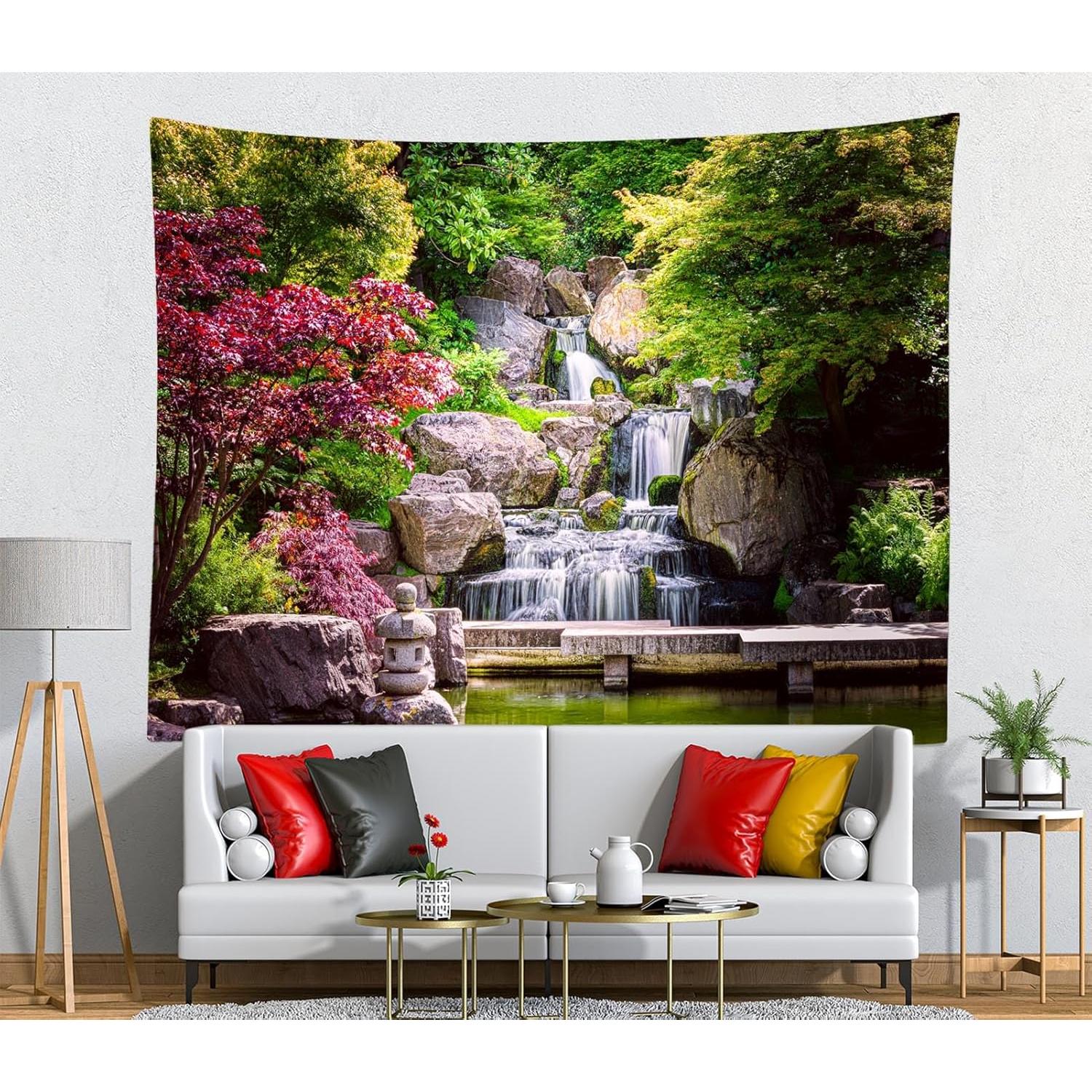 Tapiz de Jardín Loccor 152x203 cm Estilo Japonés Decoración